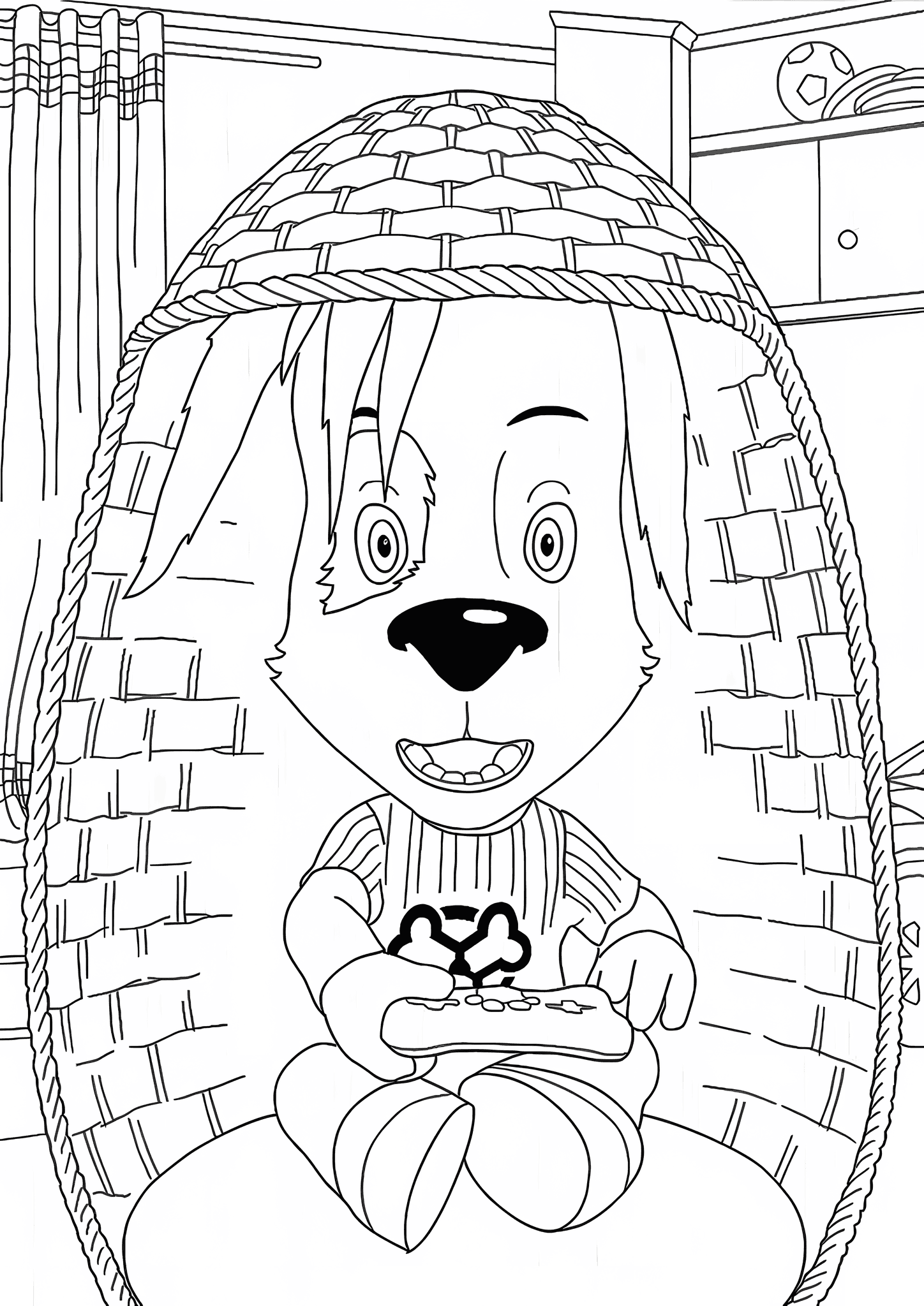 Barkers: Buddy’s Playing a Game Console