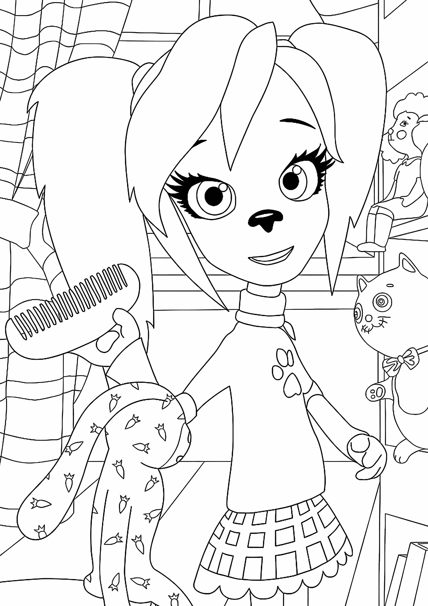 Barkers: Rose Dresses Up.