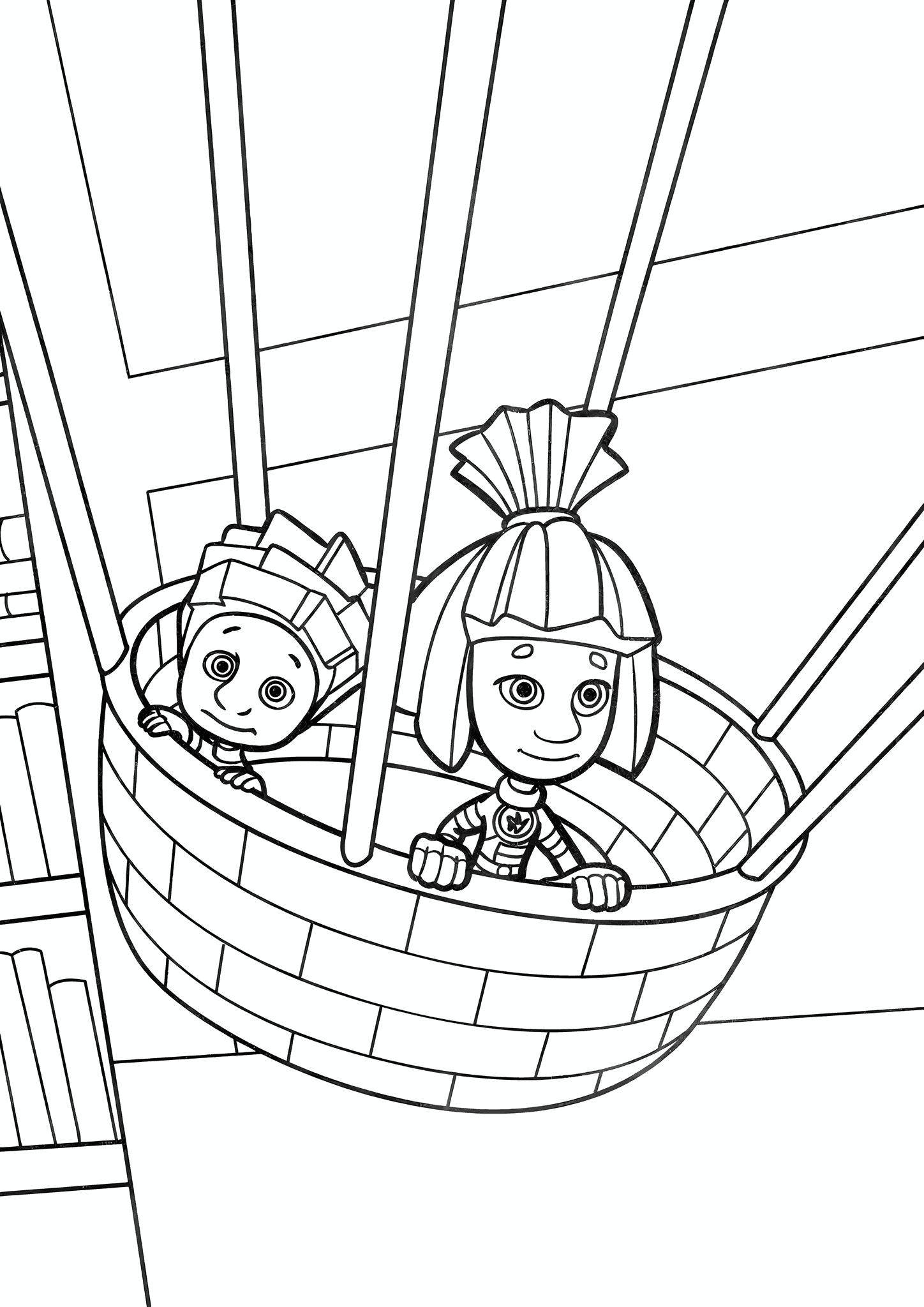 Fixies: Nolik and Simka in the Ball Basket