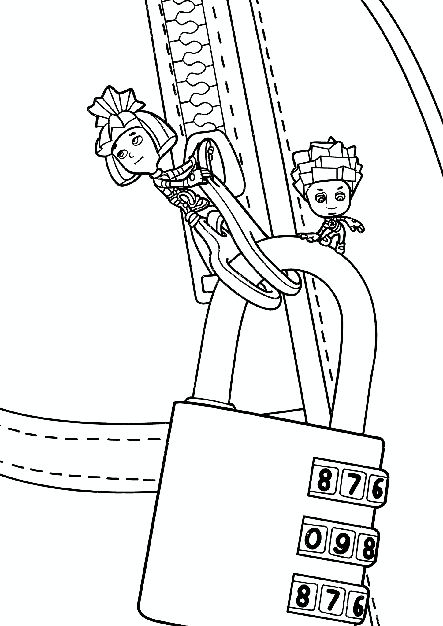 Fixies: Nolik and Simka at the Code Lock