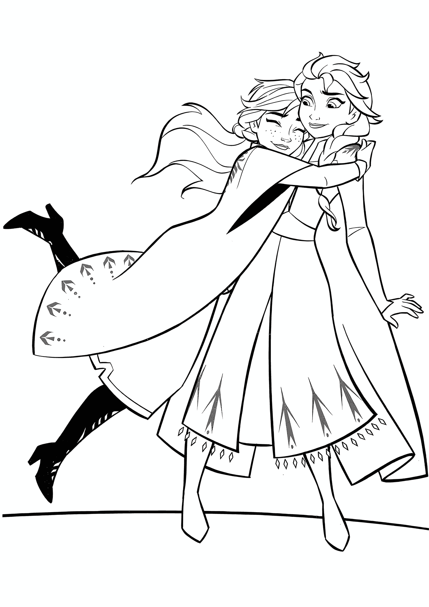 Anna and Elsa’s (frozen) Tight Embrace