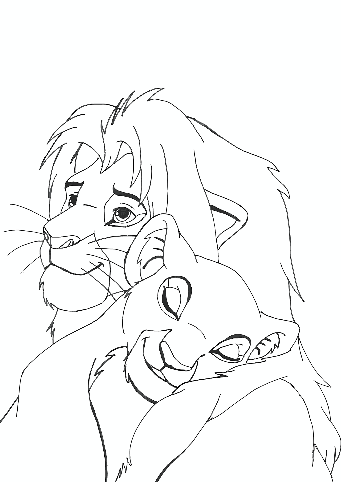 Lion King: Nala and Simba’s Embrace