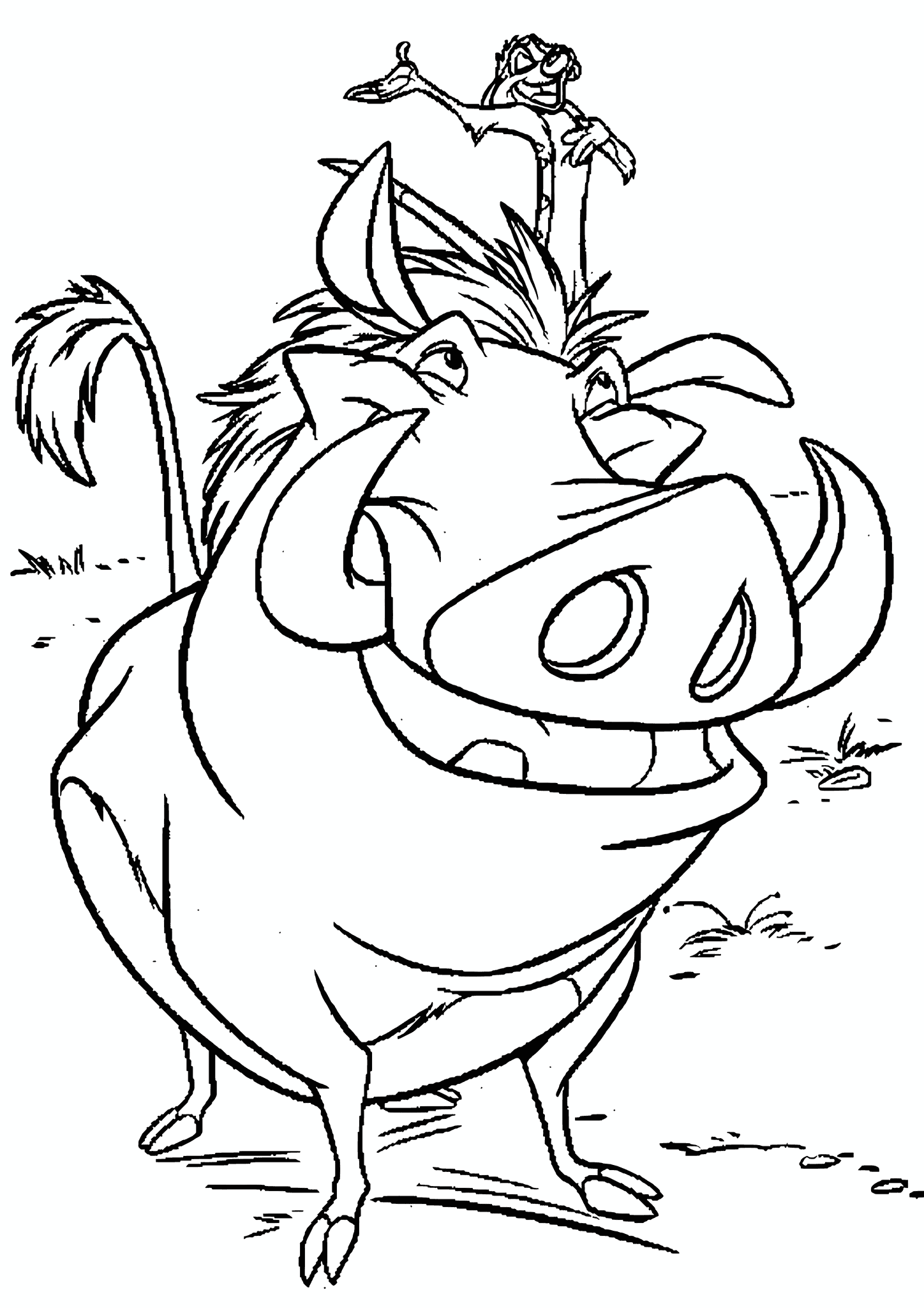 Lion King: Pumbaa Talking to Timon
