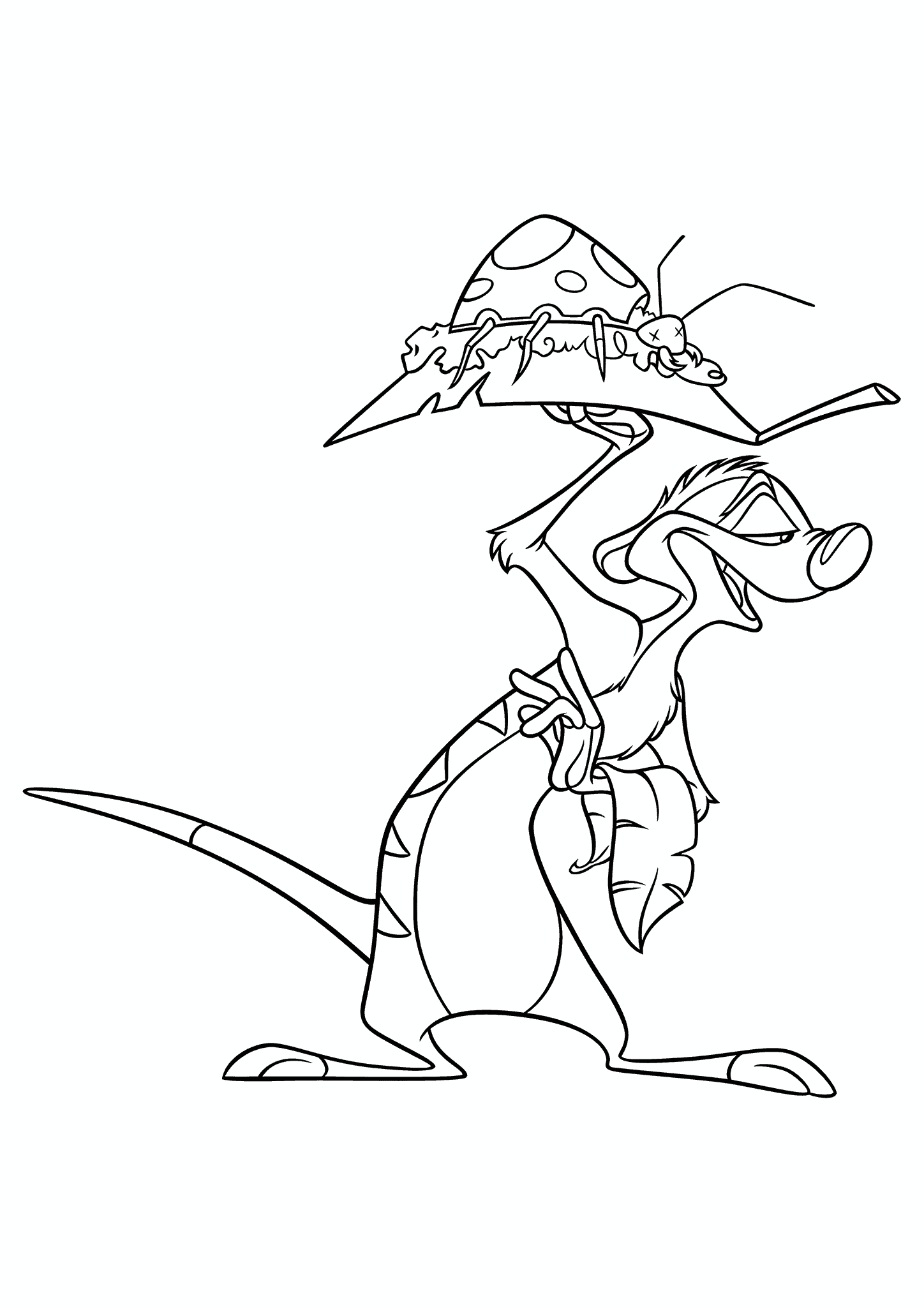 Lion King: Timon with a Dish of Bugs