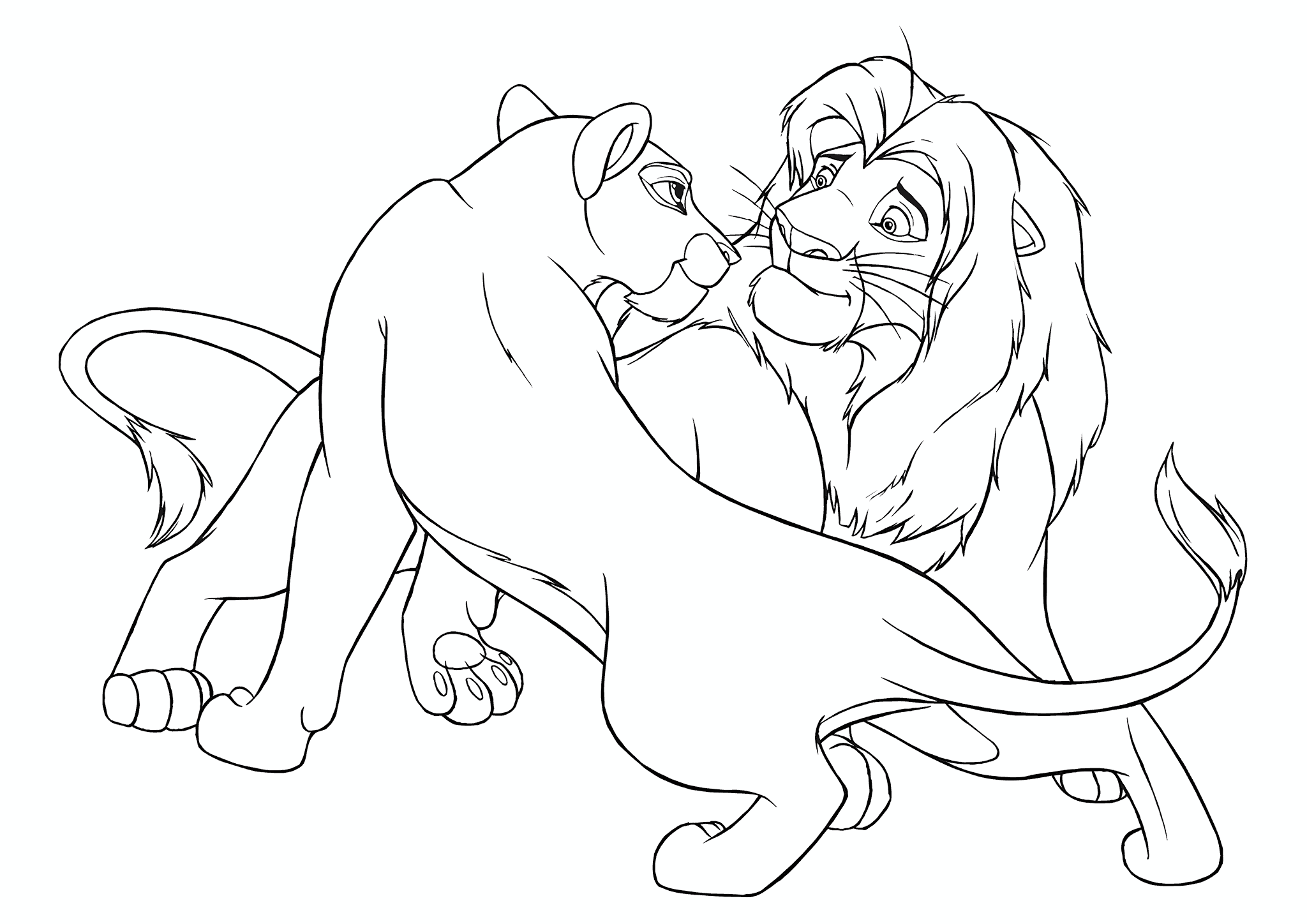 Lion King: Simba and Nala Dance