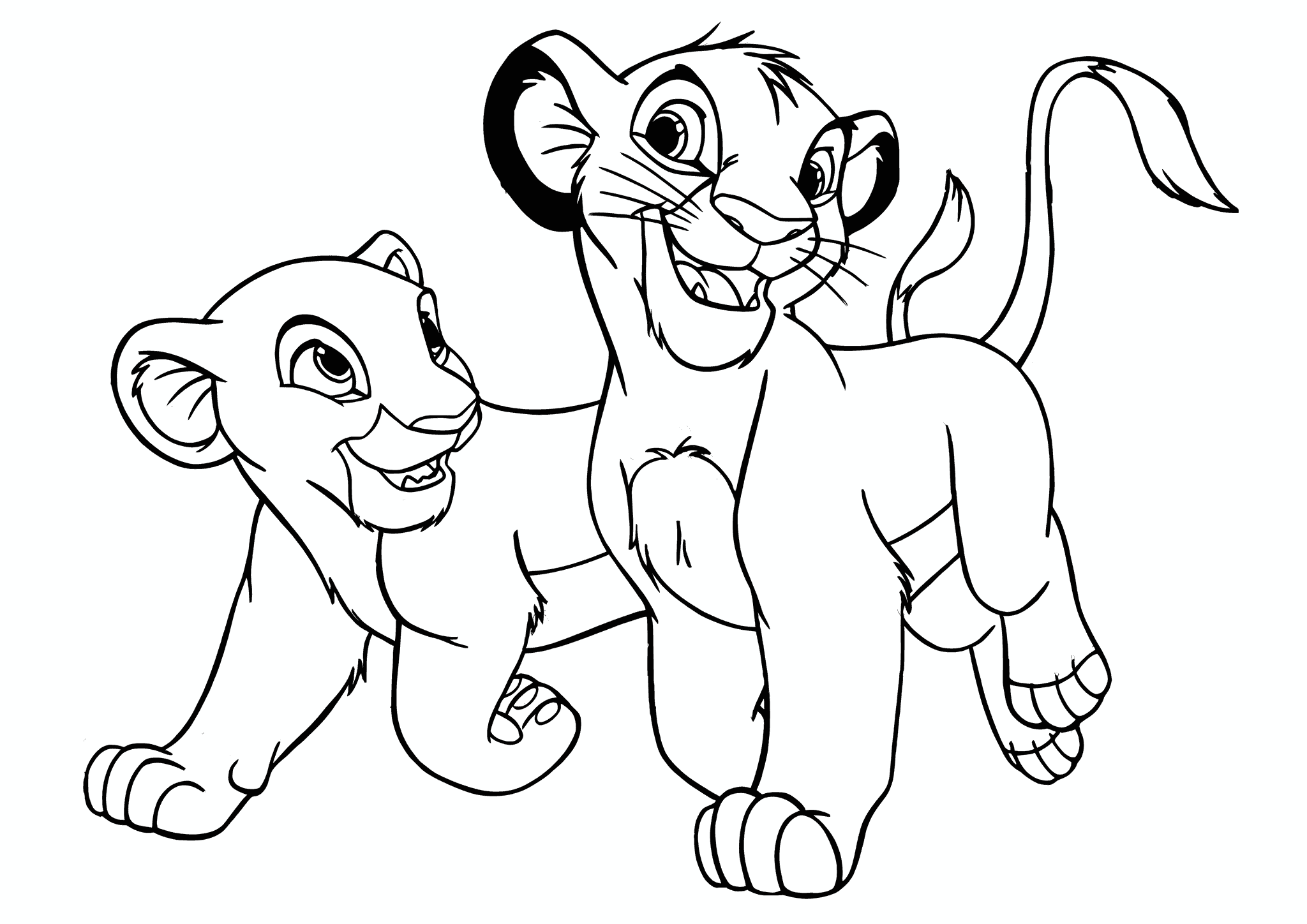 Lion King: Simba and Nala Are Walking