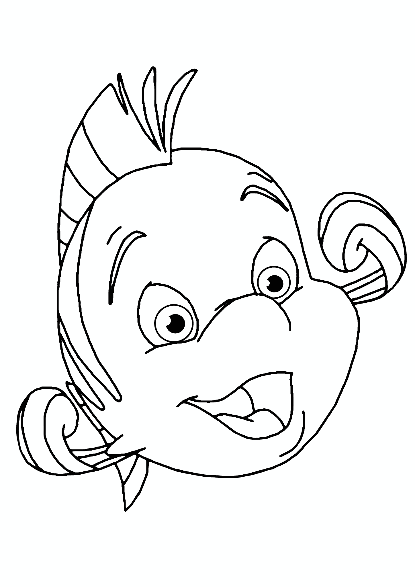 Little Mermaid: Flounder Shows Muscle