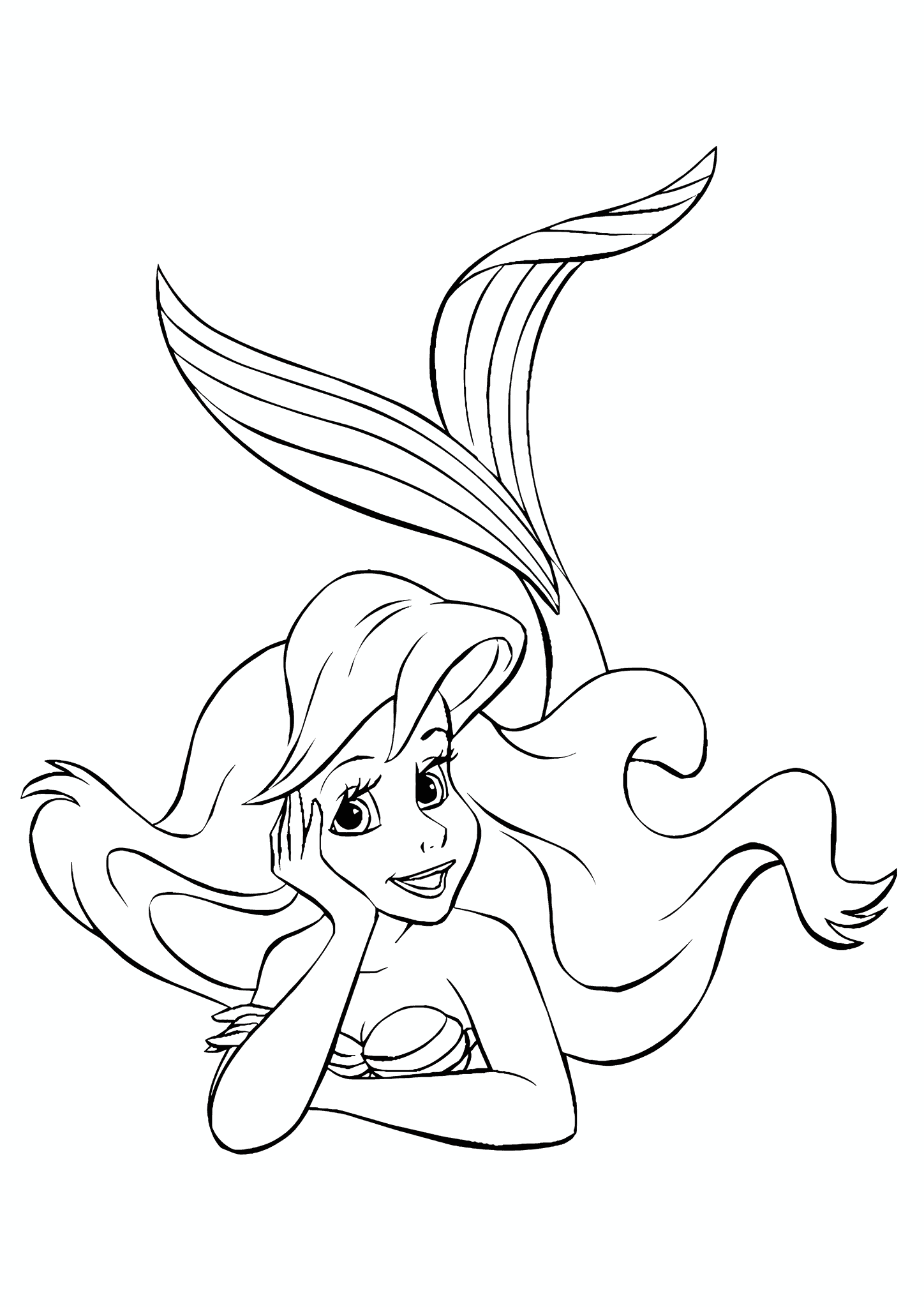 Little Mermaid Pensive