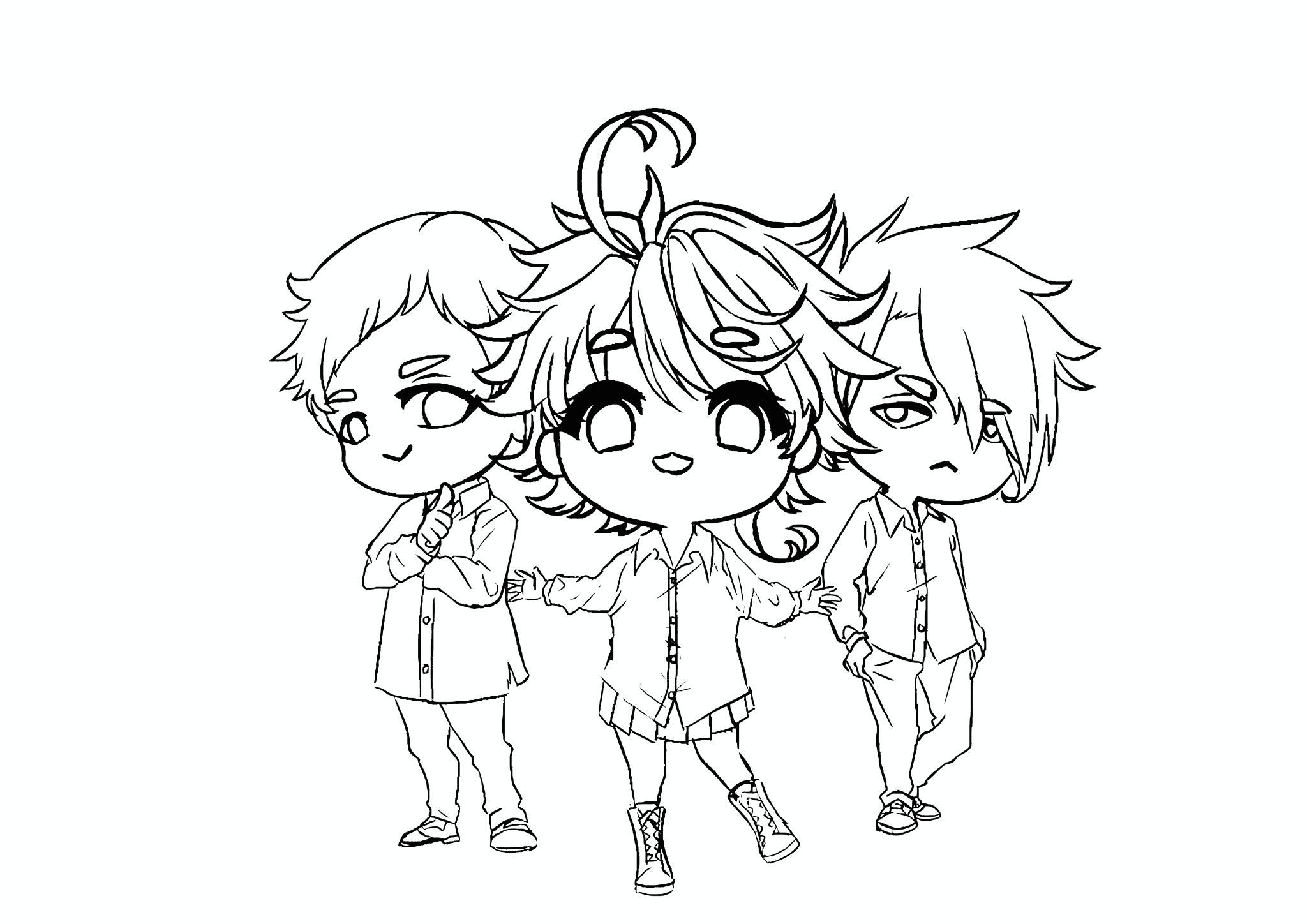 Chibi Characters (The Promised Neverland)