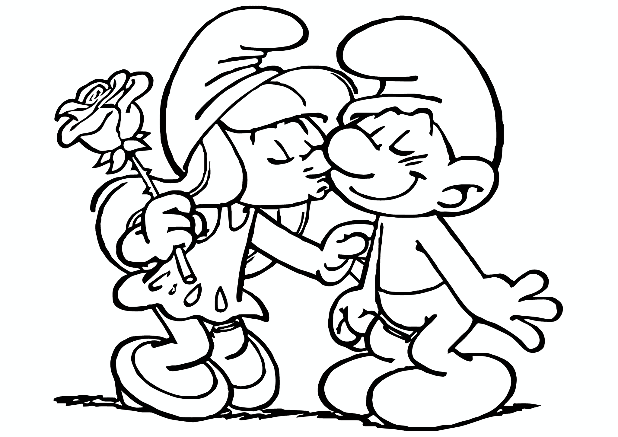 Smurfette’s Long-awaited Kiss