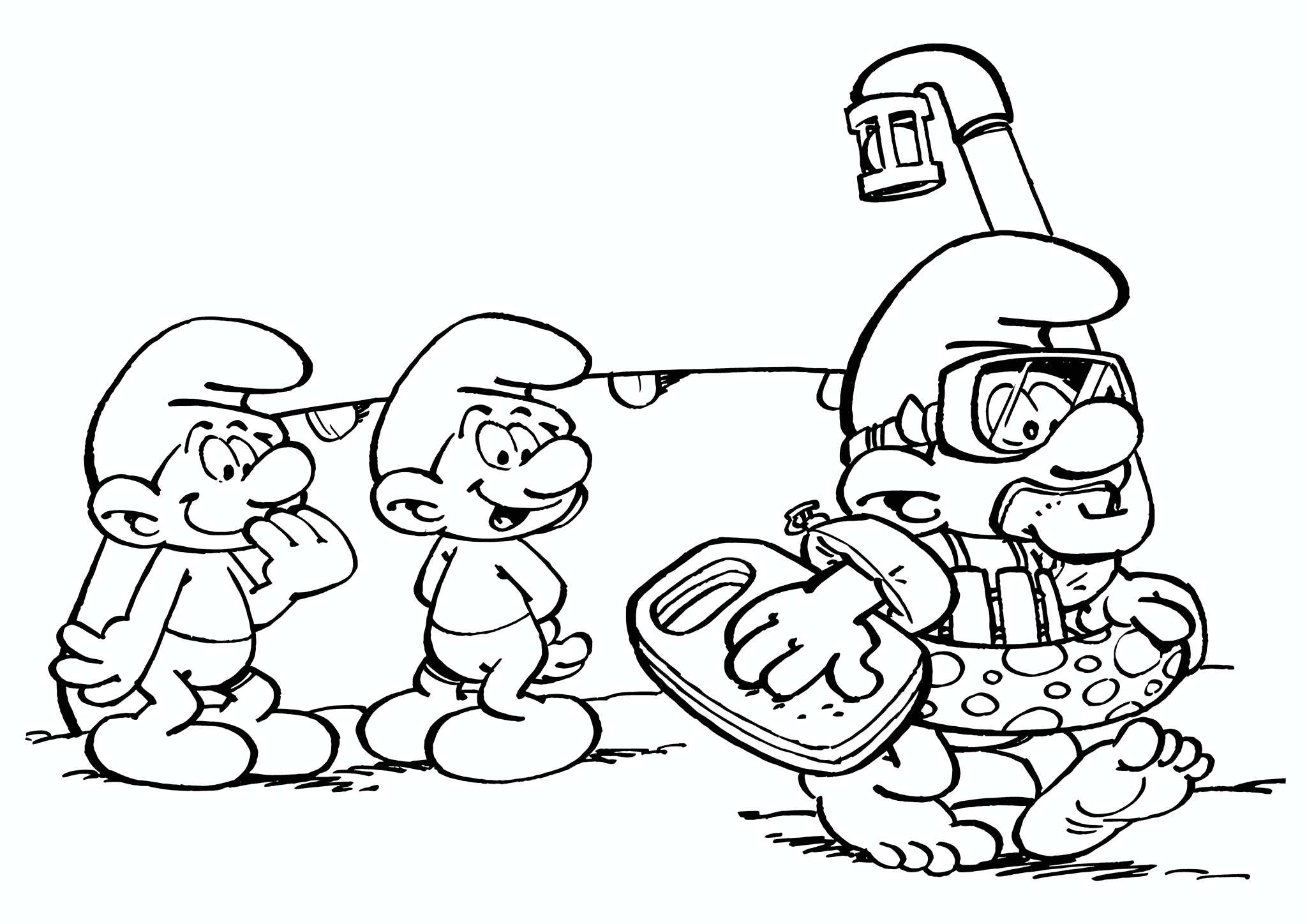 Smurfs: Fearful Diver