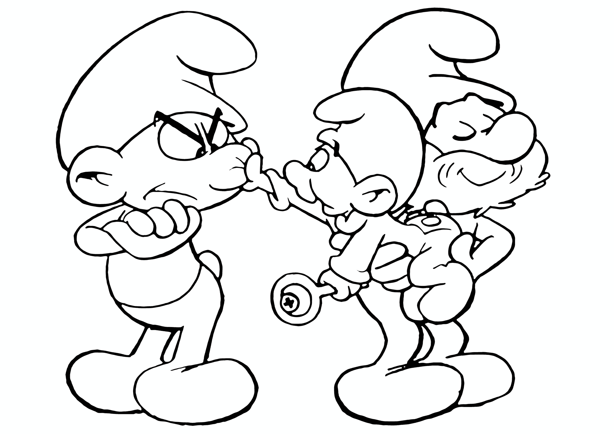 Smurfs: Kid Pinched Grumpy