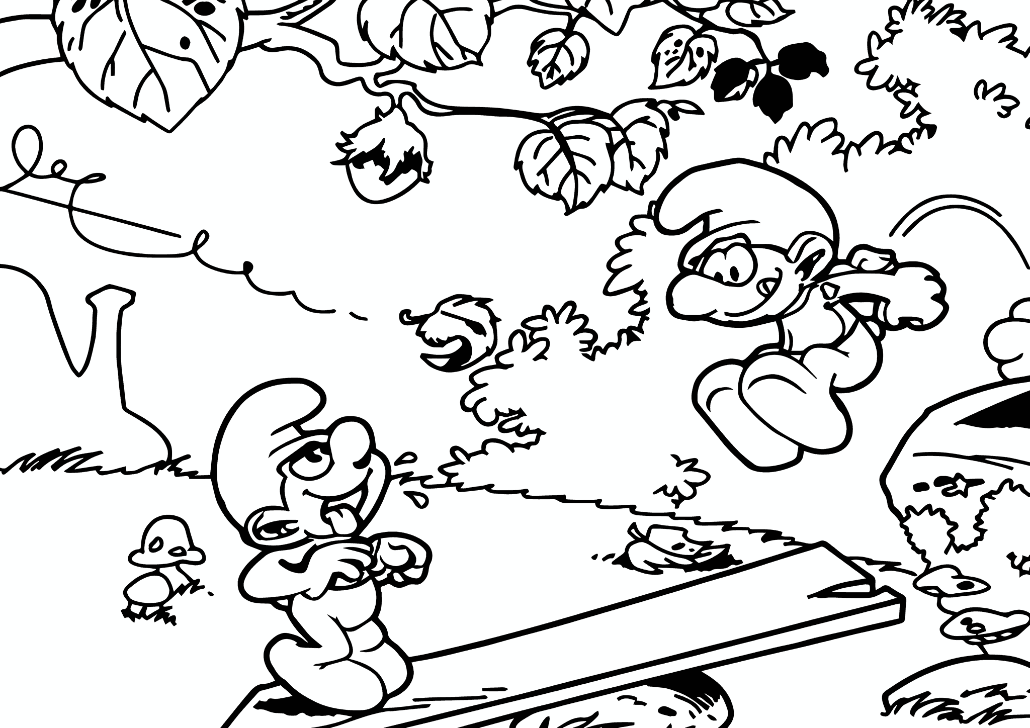 Smurfs Are Mining for Nuts