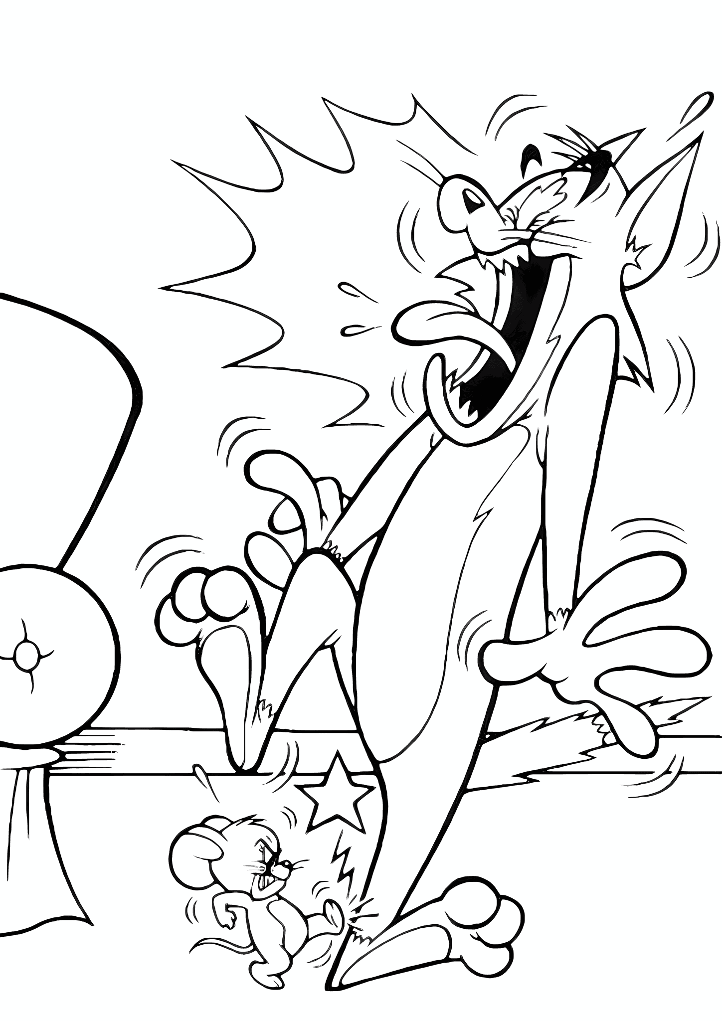 Jerry Kicks An Annoying Cat