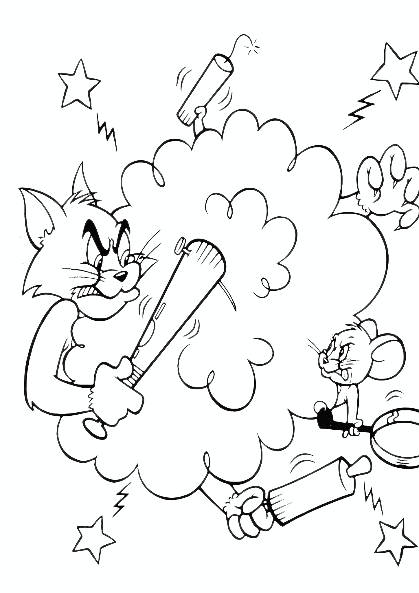 Tom and Jerry Fierce Battle