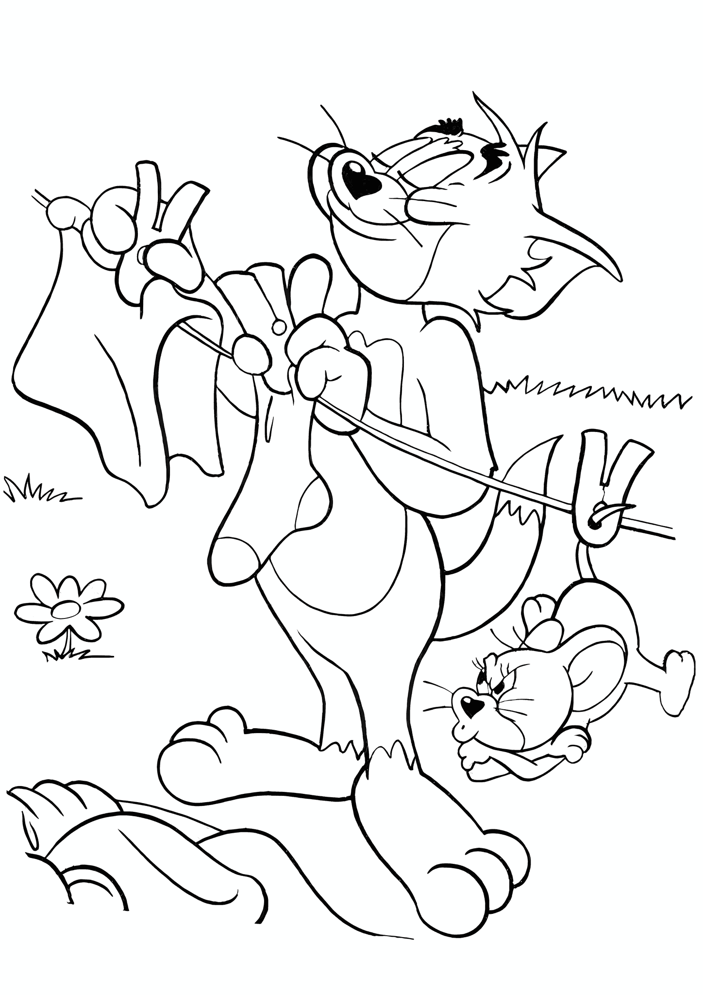 Thomas is Drying the Laundry