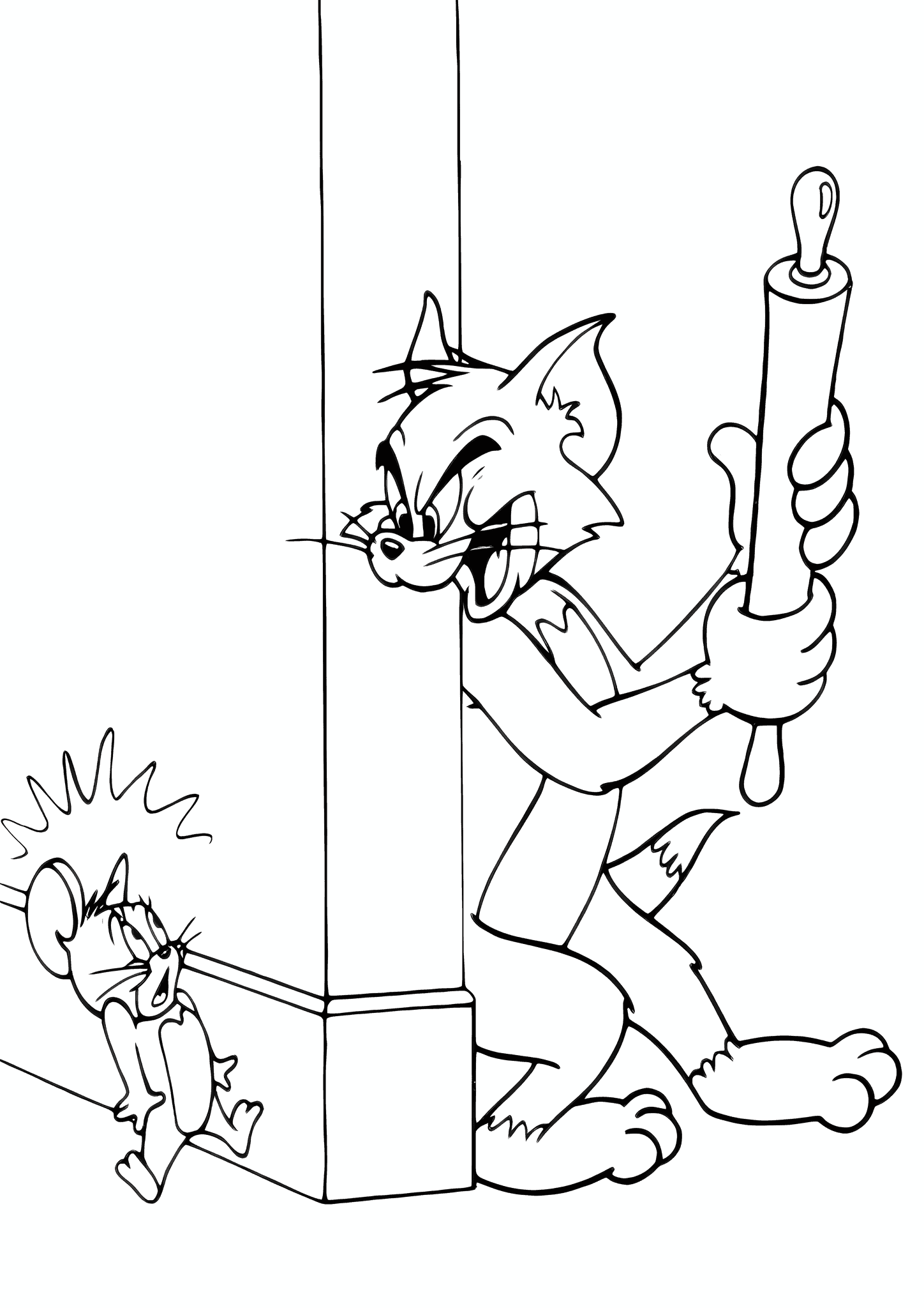 Tom is Waiting for Jerry Around the Corner