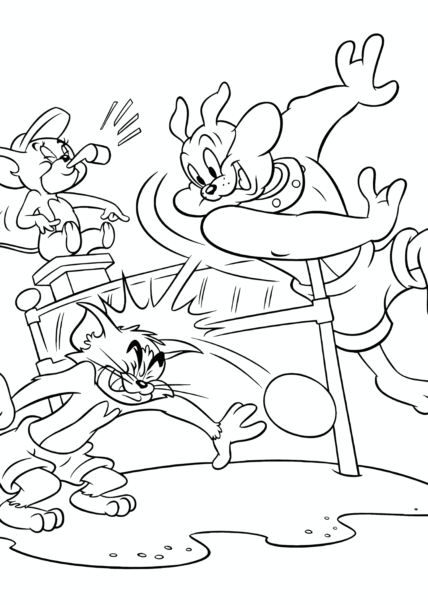 Tom and Jerry Volleyball Competition