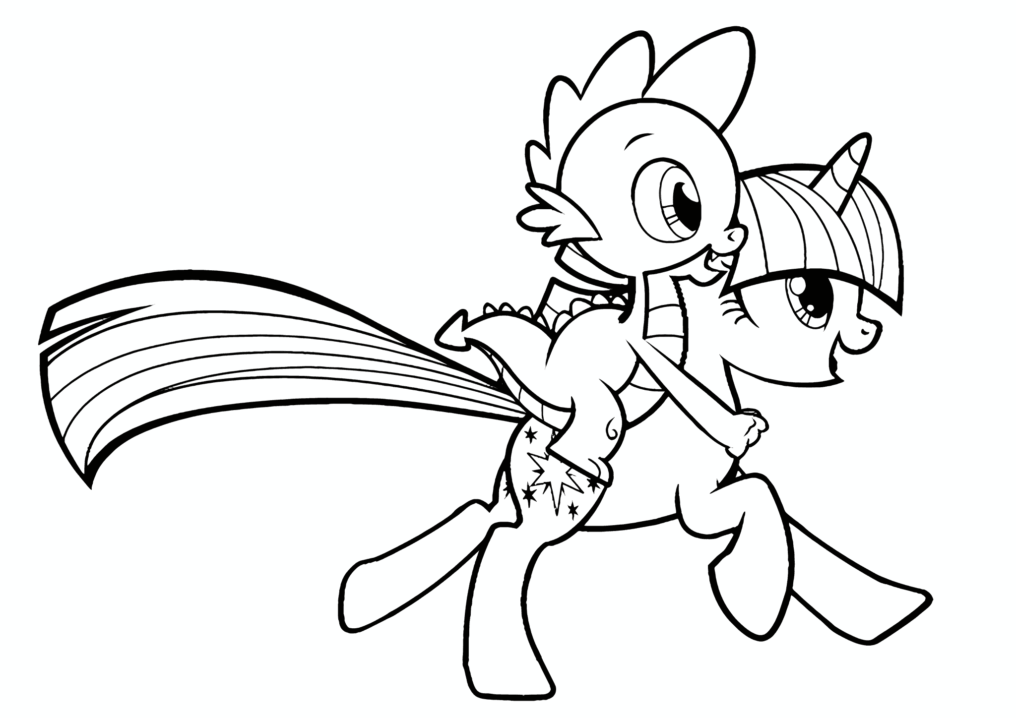 Twilight Sparkle and Spike