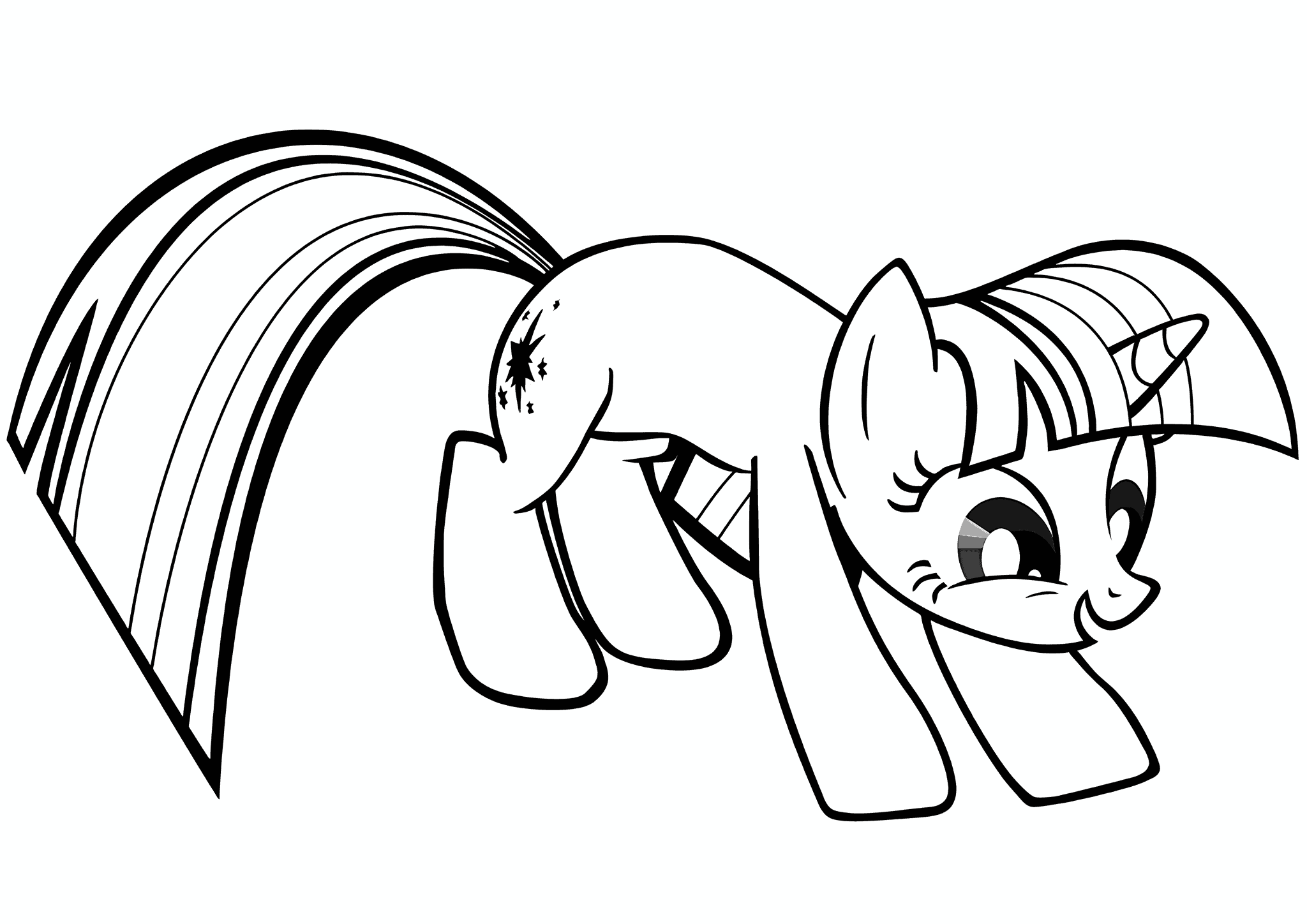 Twilight Sparkle Crouching