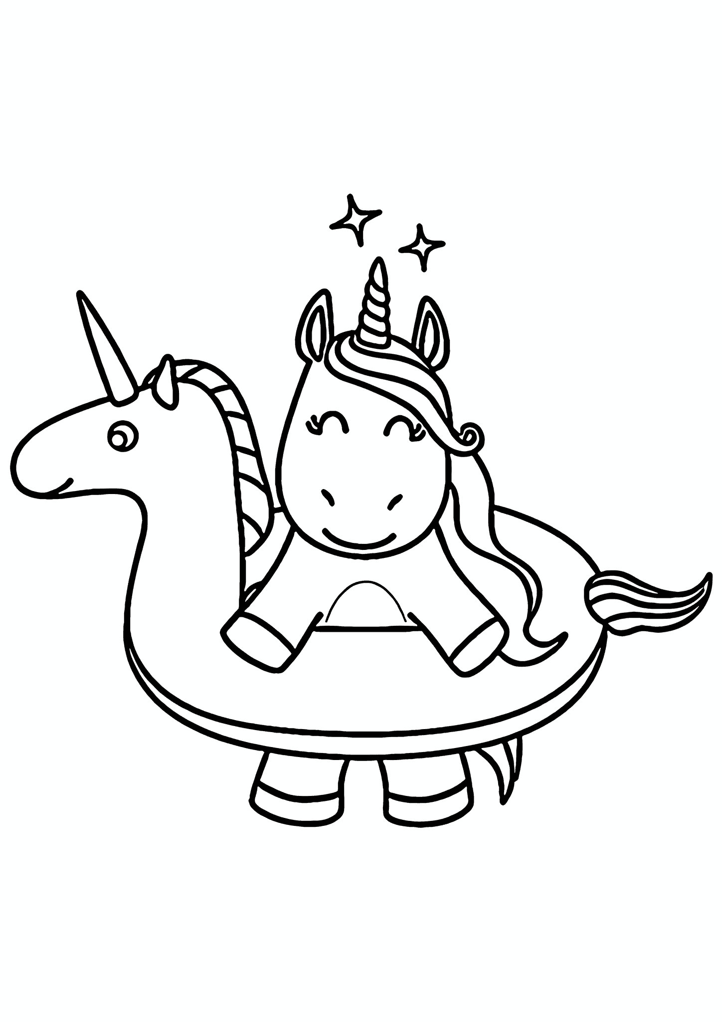 Unicorn Ready to Swim