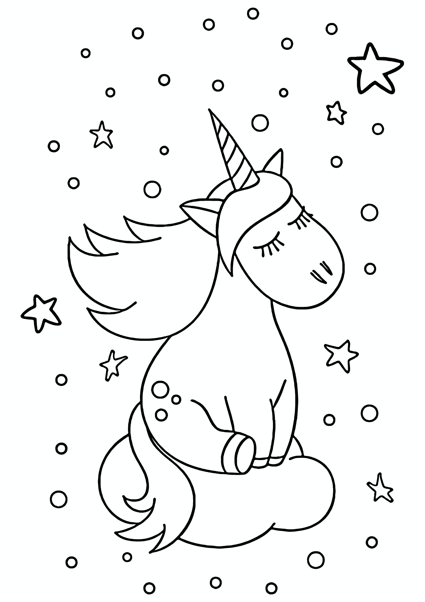 Unicorn Dreaming of a Star