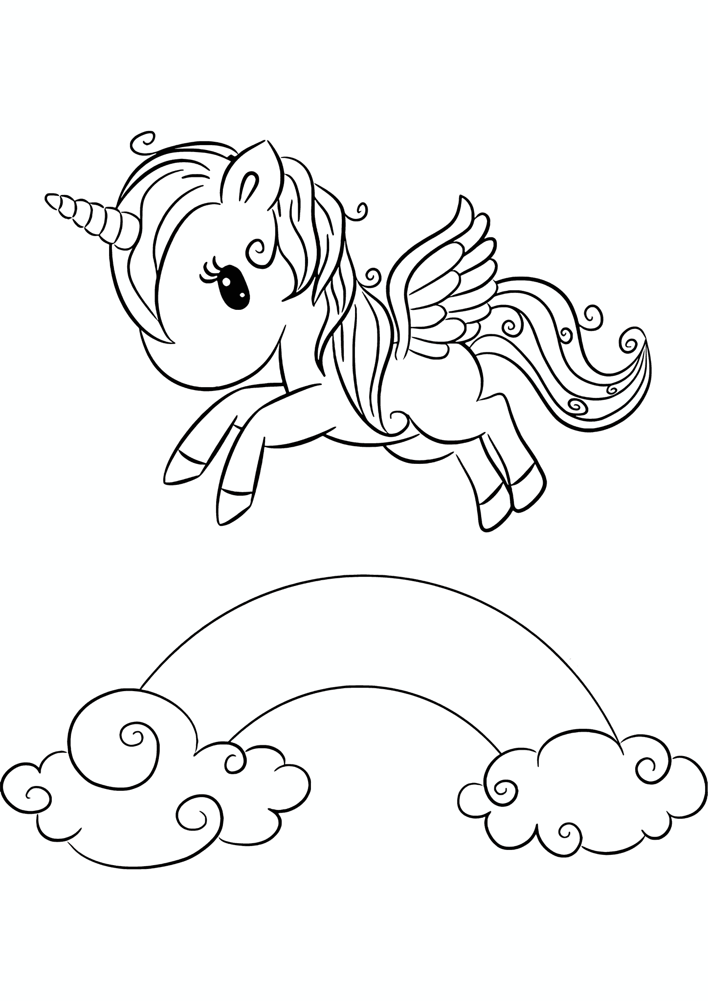 Unicorn Goes Up the Rainbow