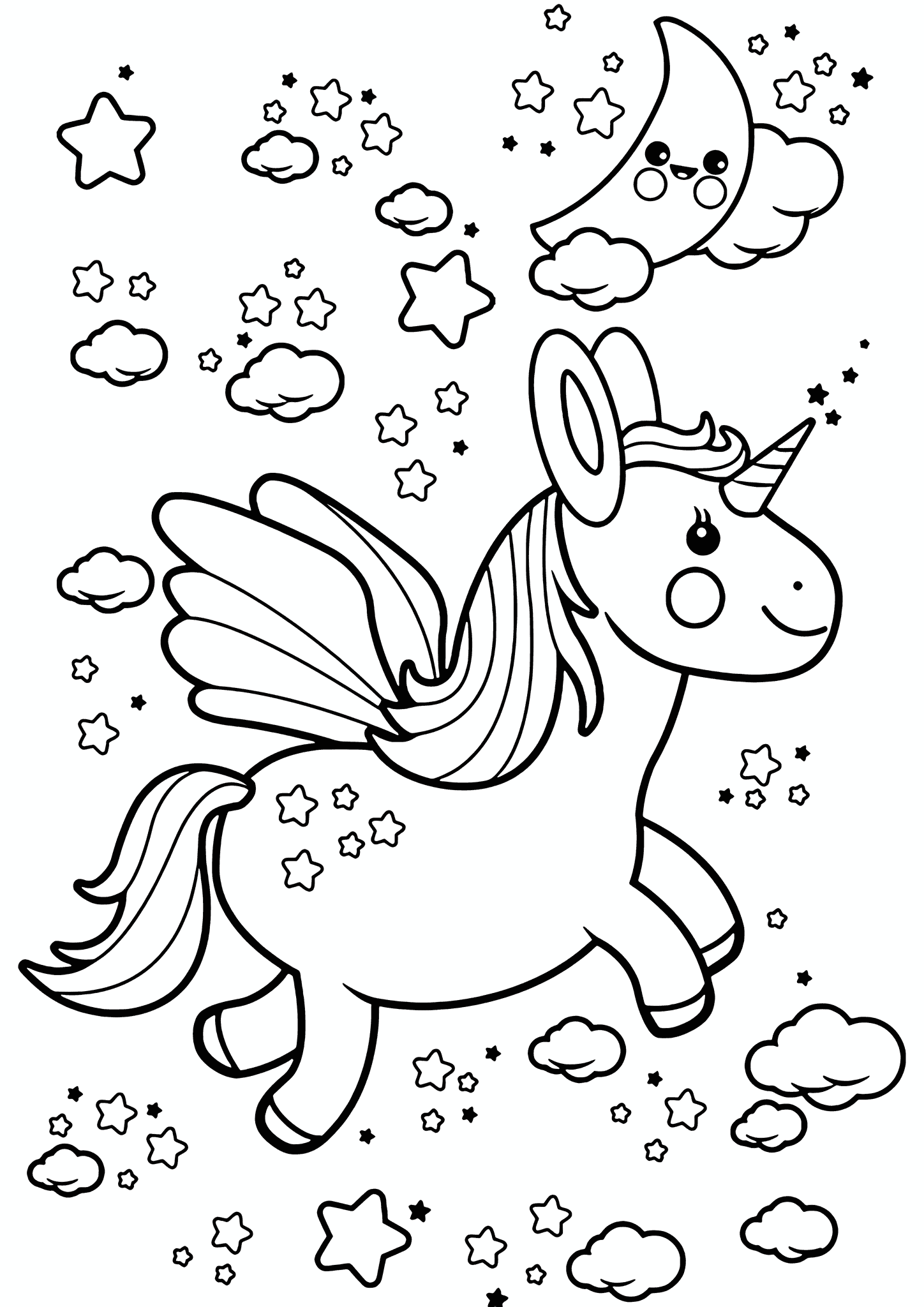 Traveling Through the Clouds Unicorn