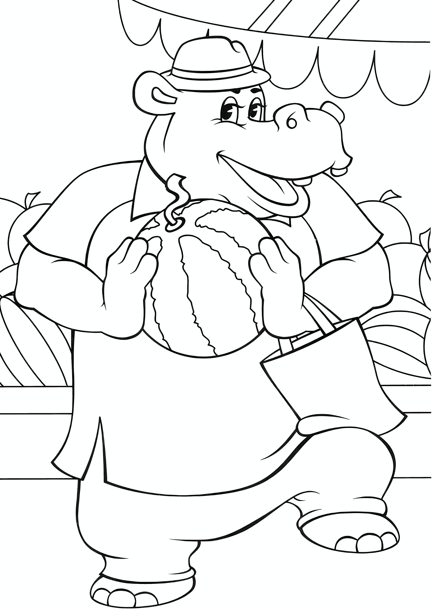 Well Just You Wait: Hippo Chooses a Watermelon