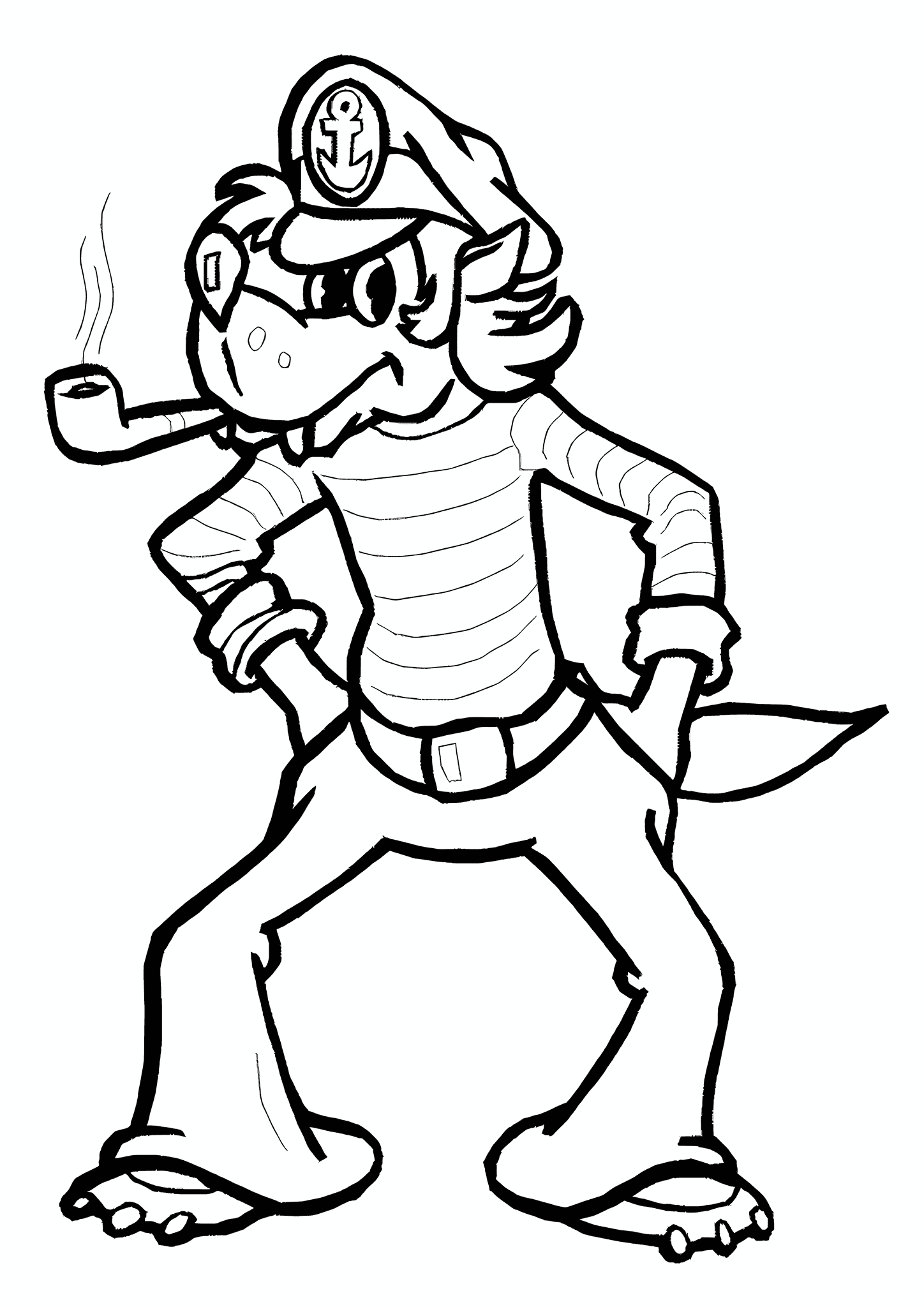 Well Just You Wait: a Sea Wolf with a Snorkel