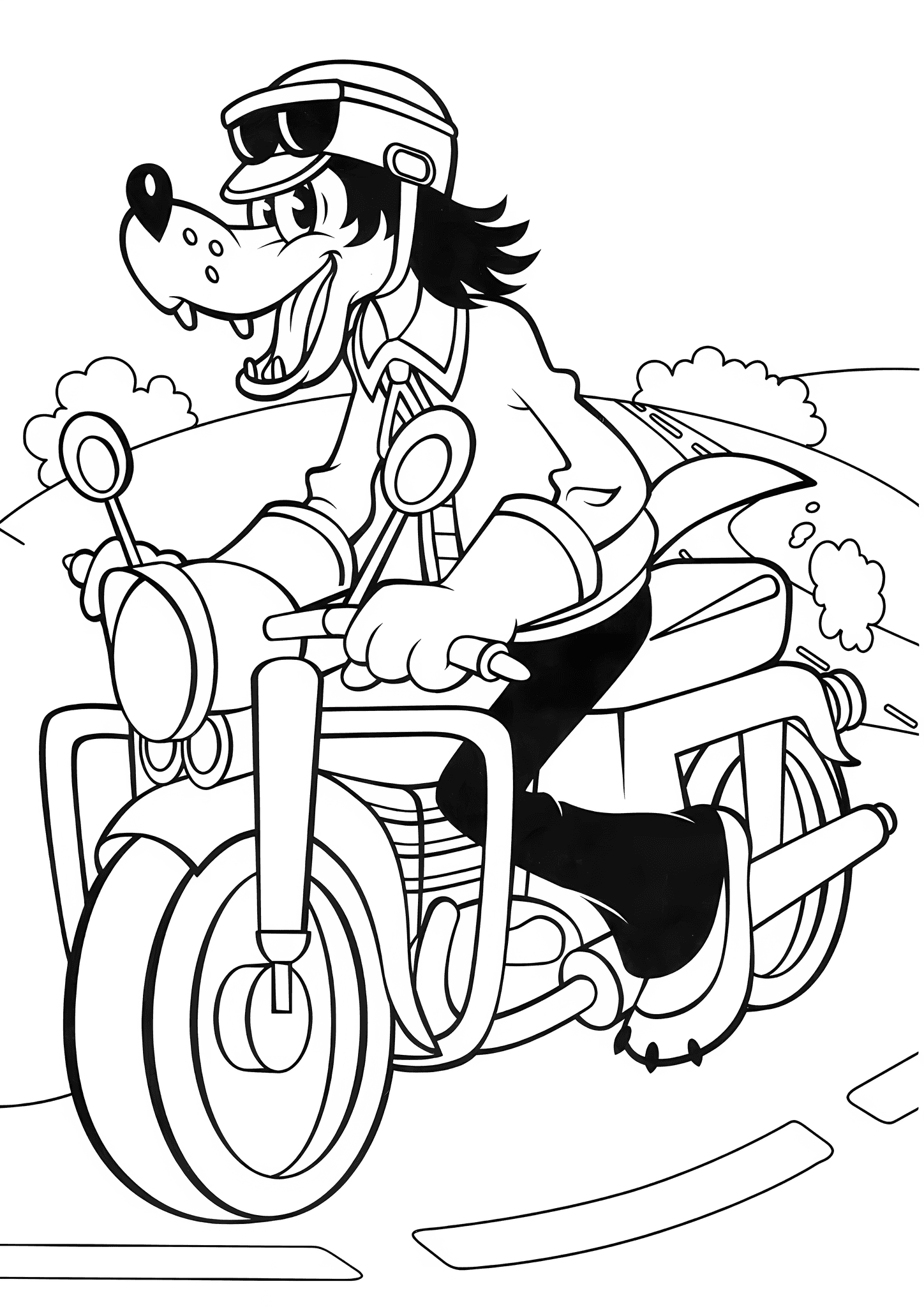 Well Just You Wait: Wolf on a Motorcycle
