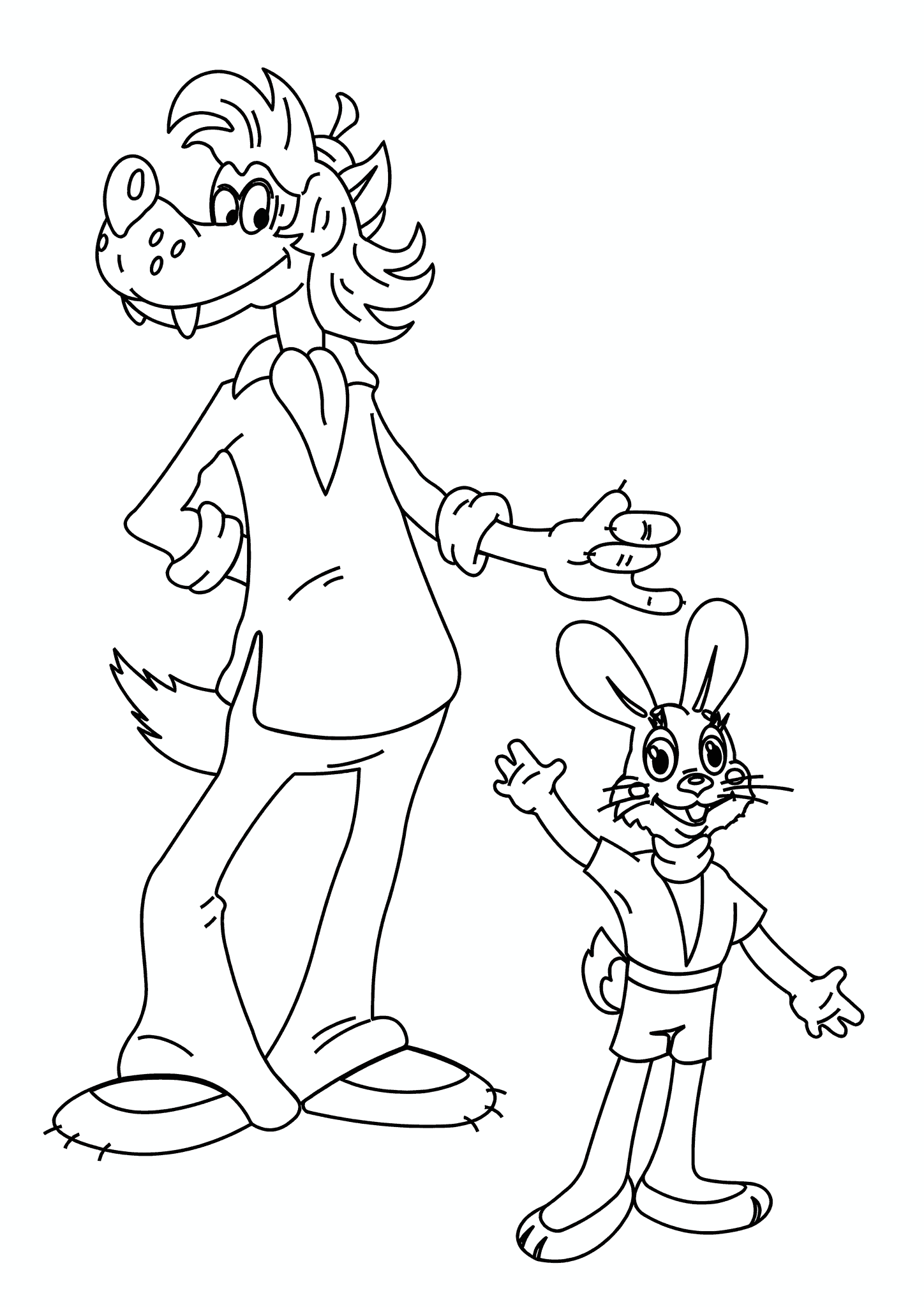 Well Just You Wait: Cheerful Wolf and Hare