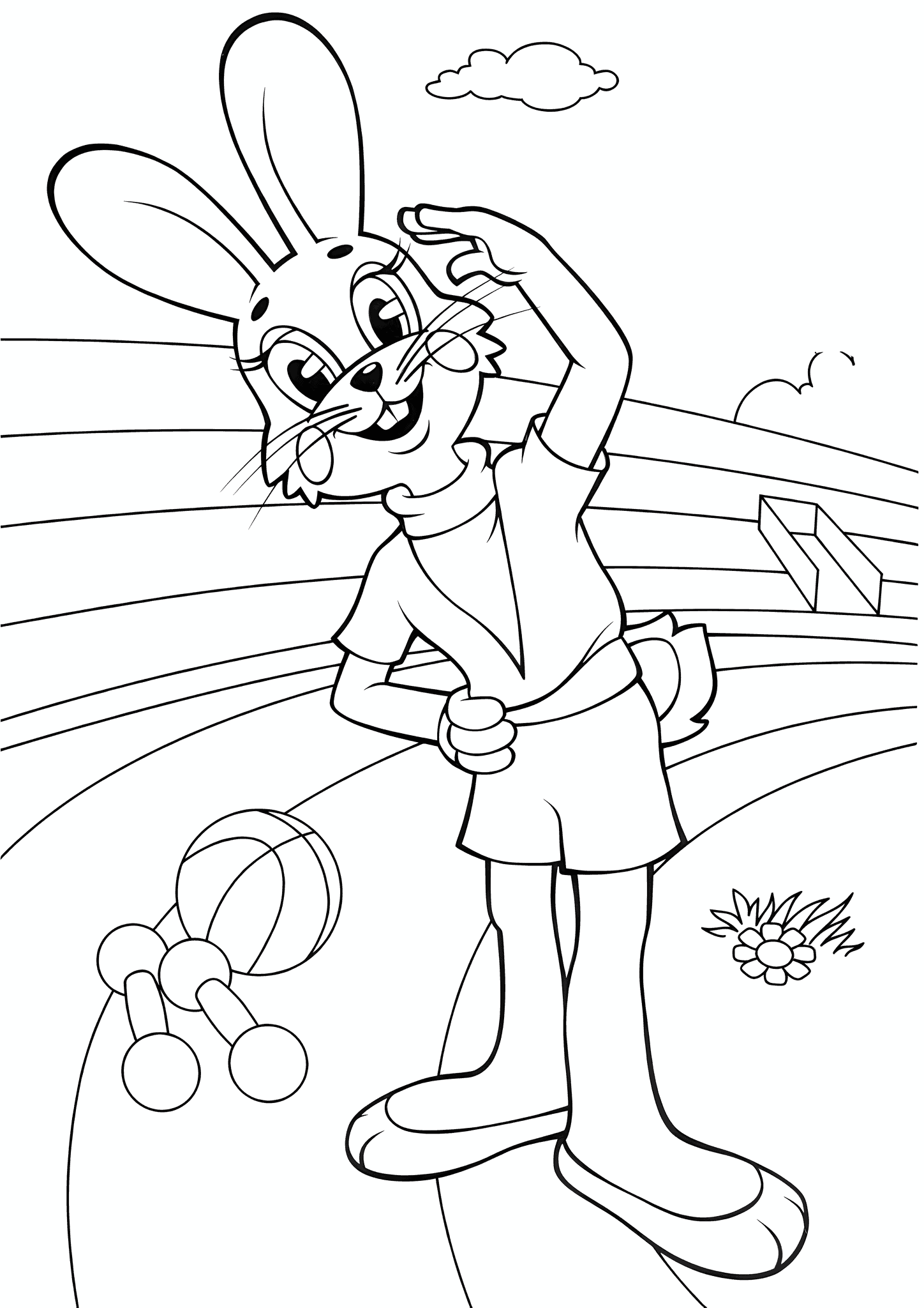 Well Just You Wait: Hare in the Stadium Stands