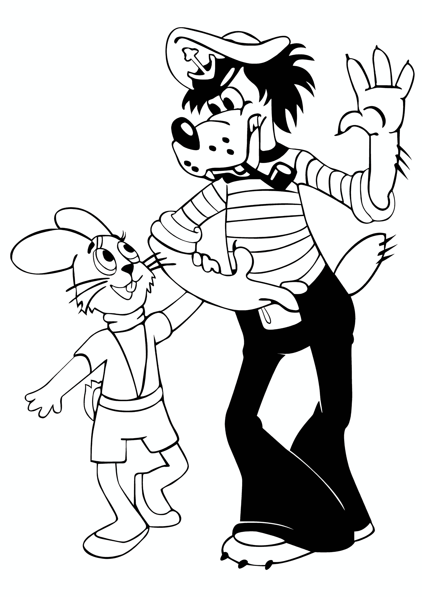 Wolf-sailor and the Hare Go Hand in Hand