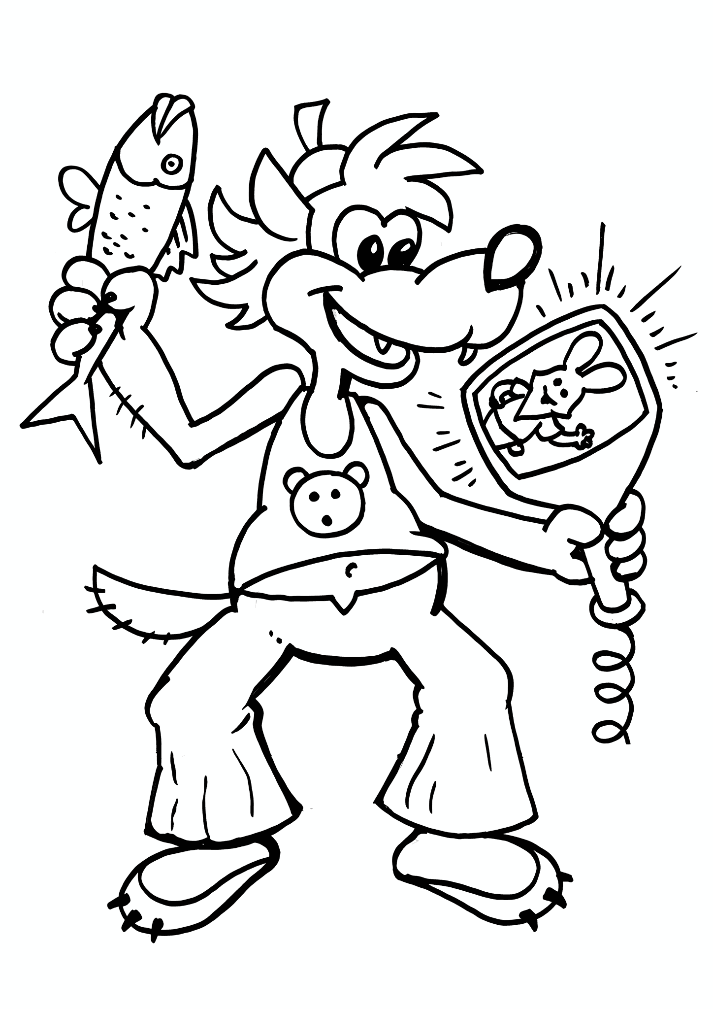 Wolf with a Roach and a Kinescope