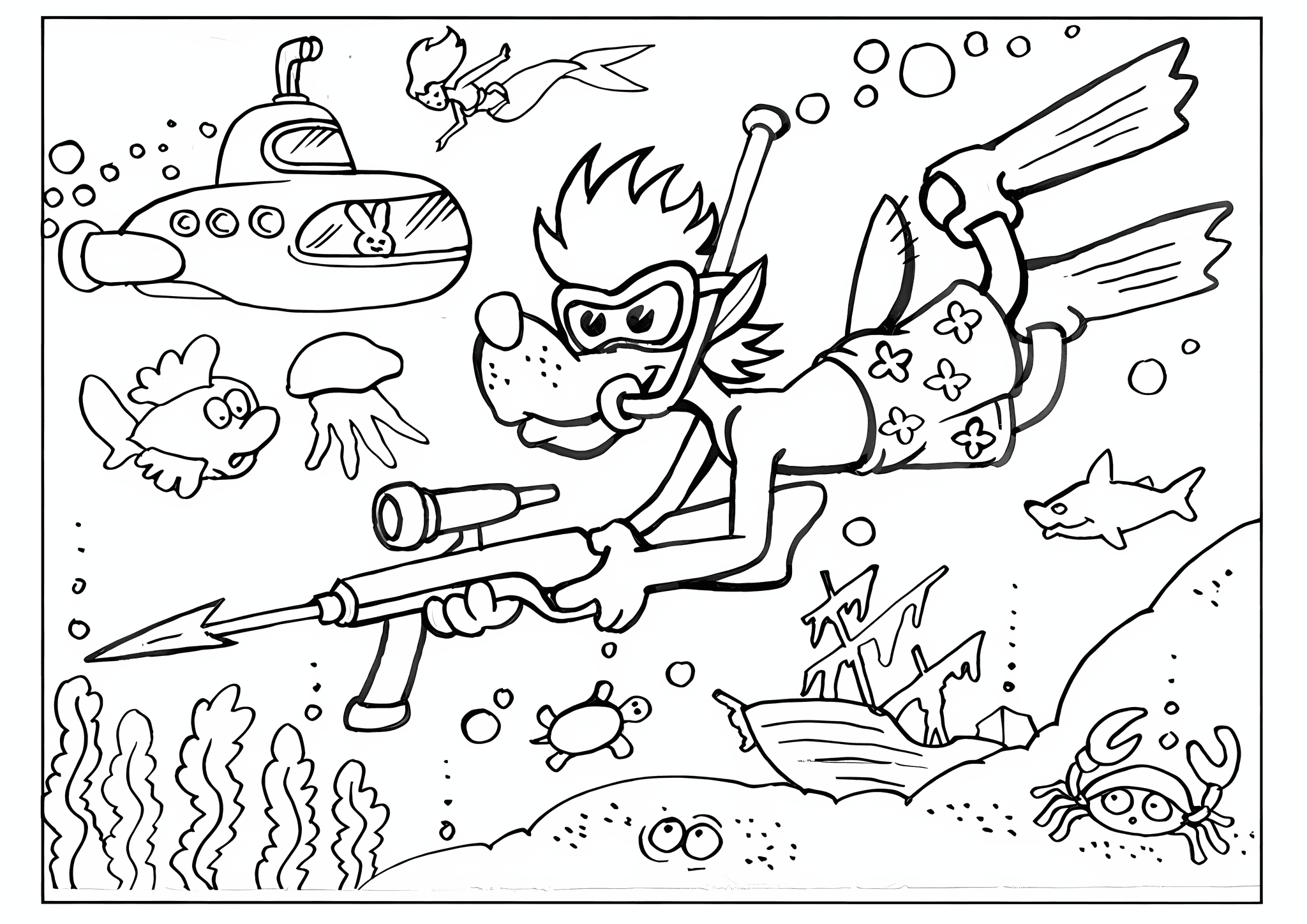 Well Just You Wait: Wolf Underwater Hunter