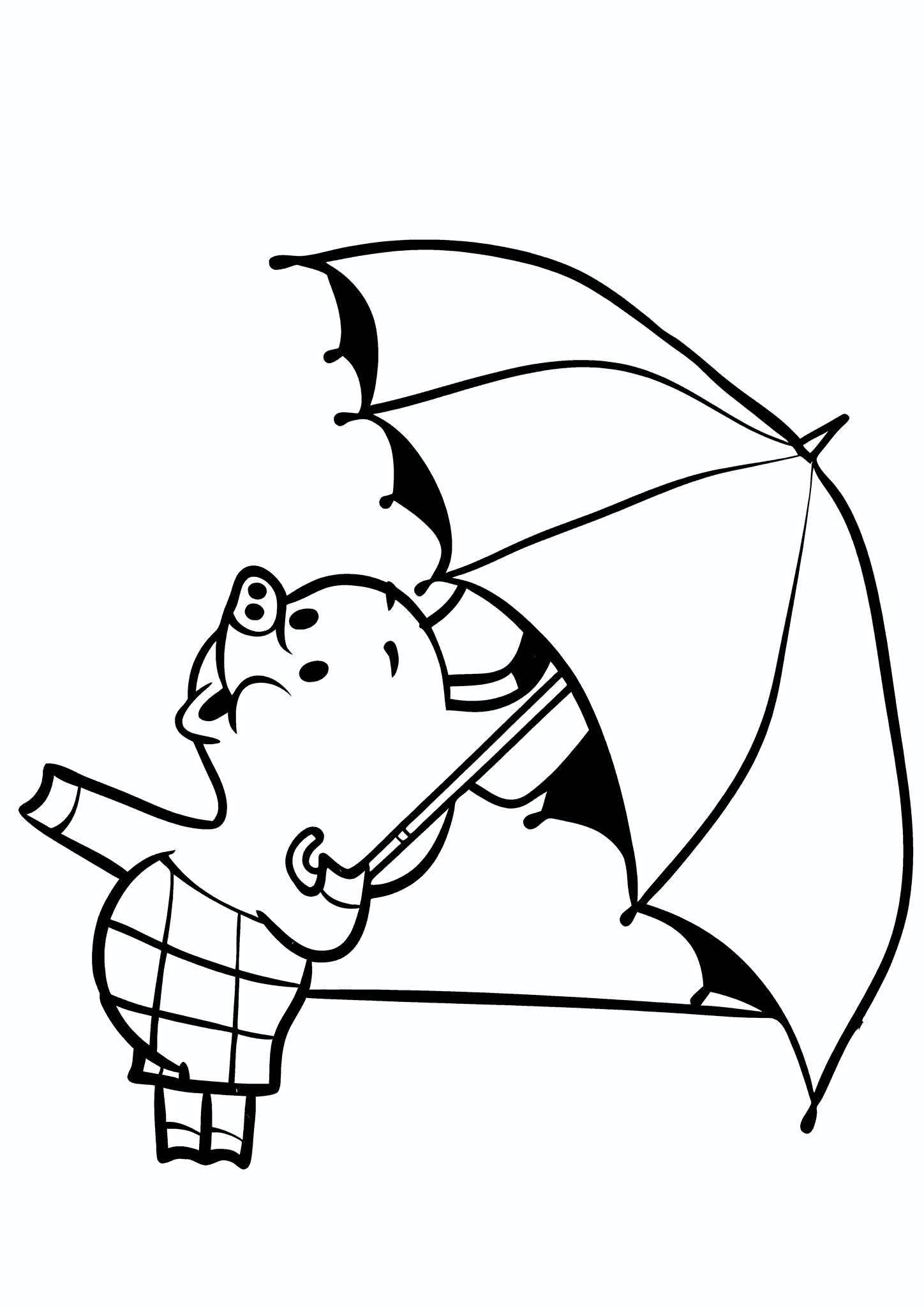Winnie the Pooh: Piglet with An Umbrella