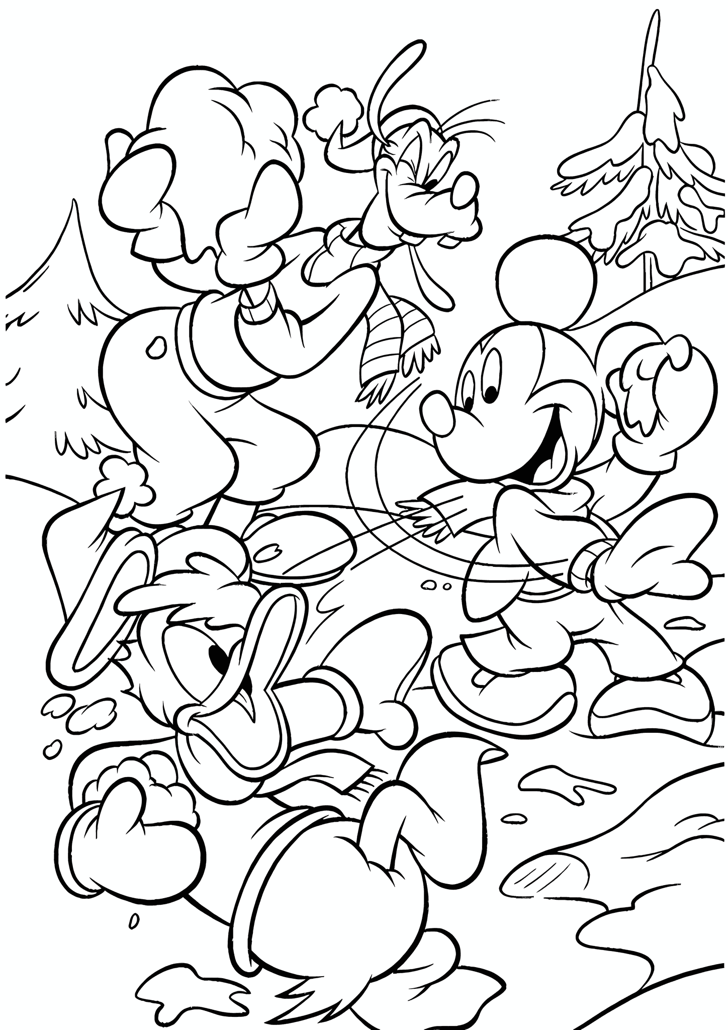 Winter: a Joyful Snowball Fight