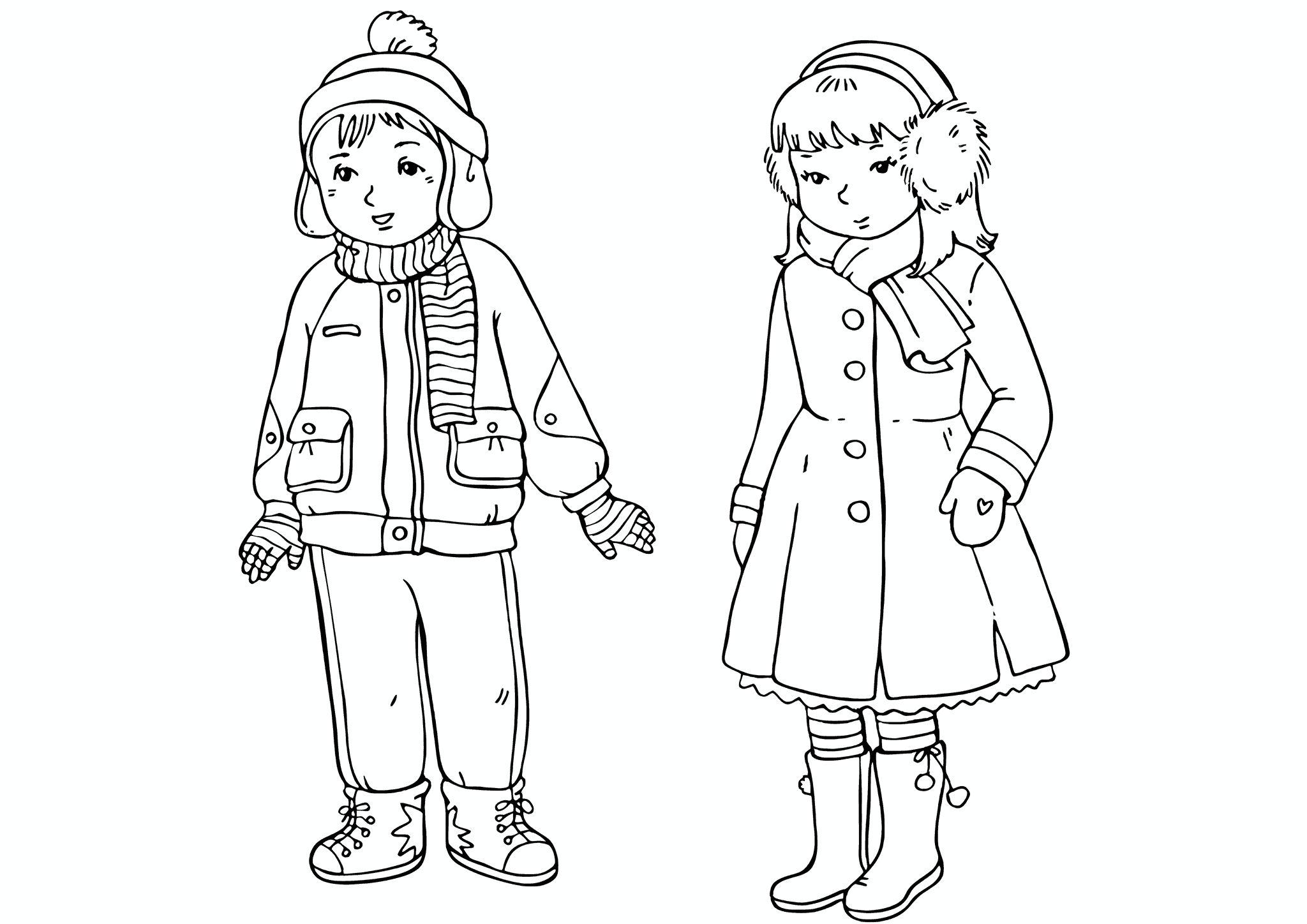 Winter: a Boy and a Girl