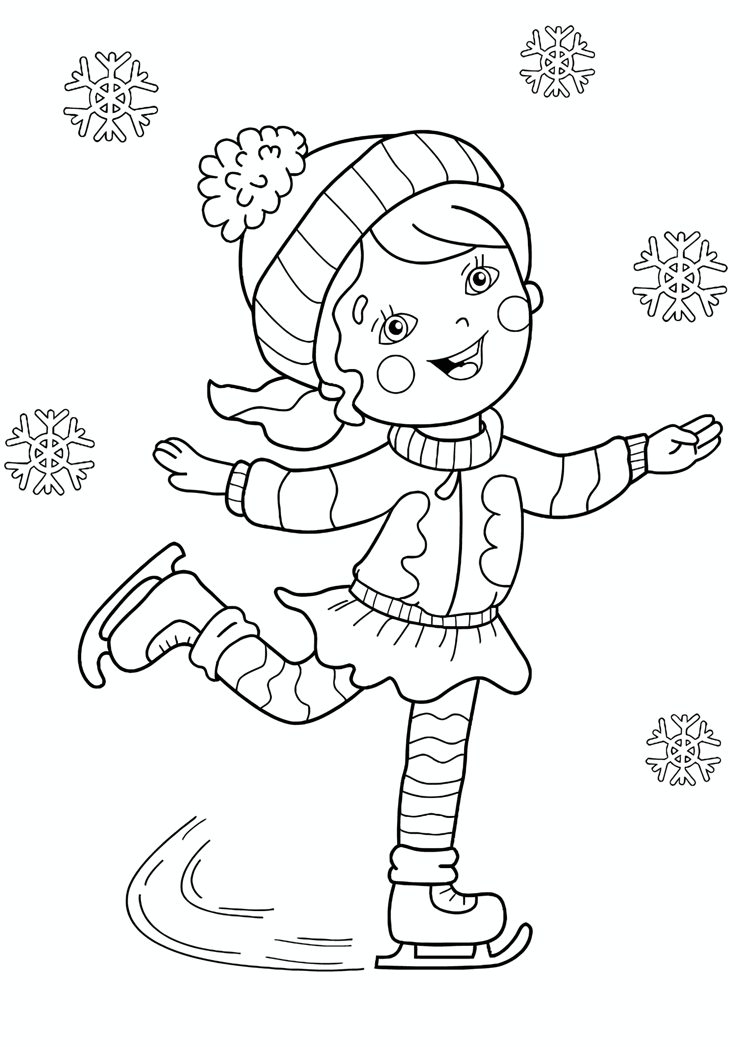 Winter: Girl at the Rink