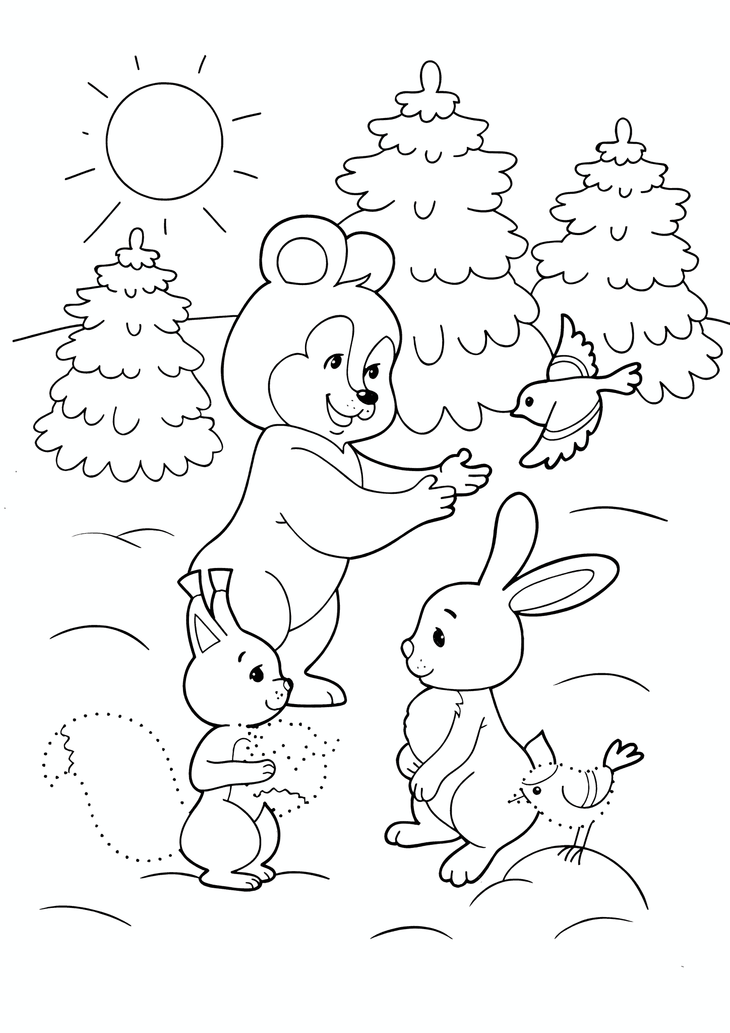 Winter Morning in the Woods