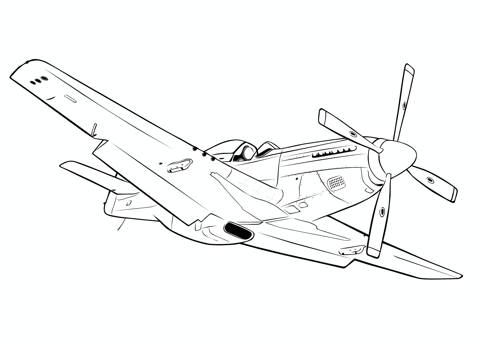 Airplane P-51 Mustang (USA)