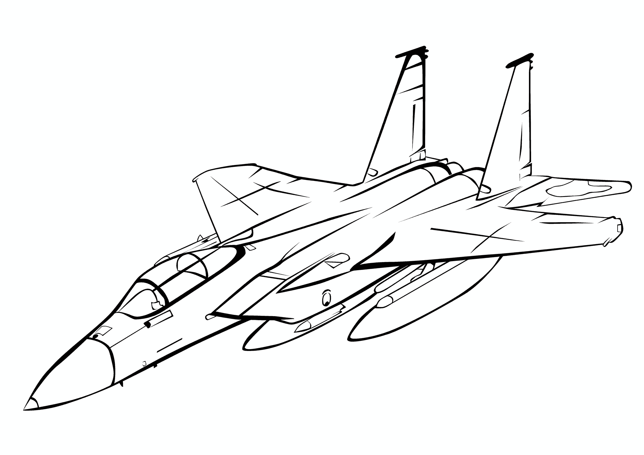 Airplane McDonnell Douglas F-15 Eagle (USA)