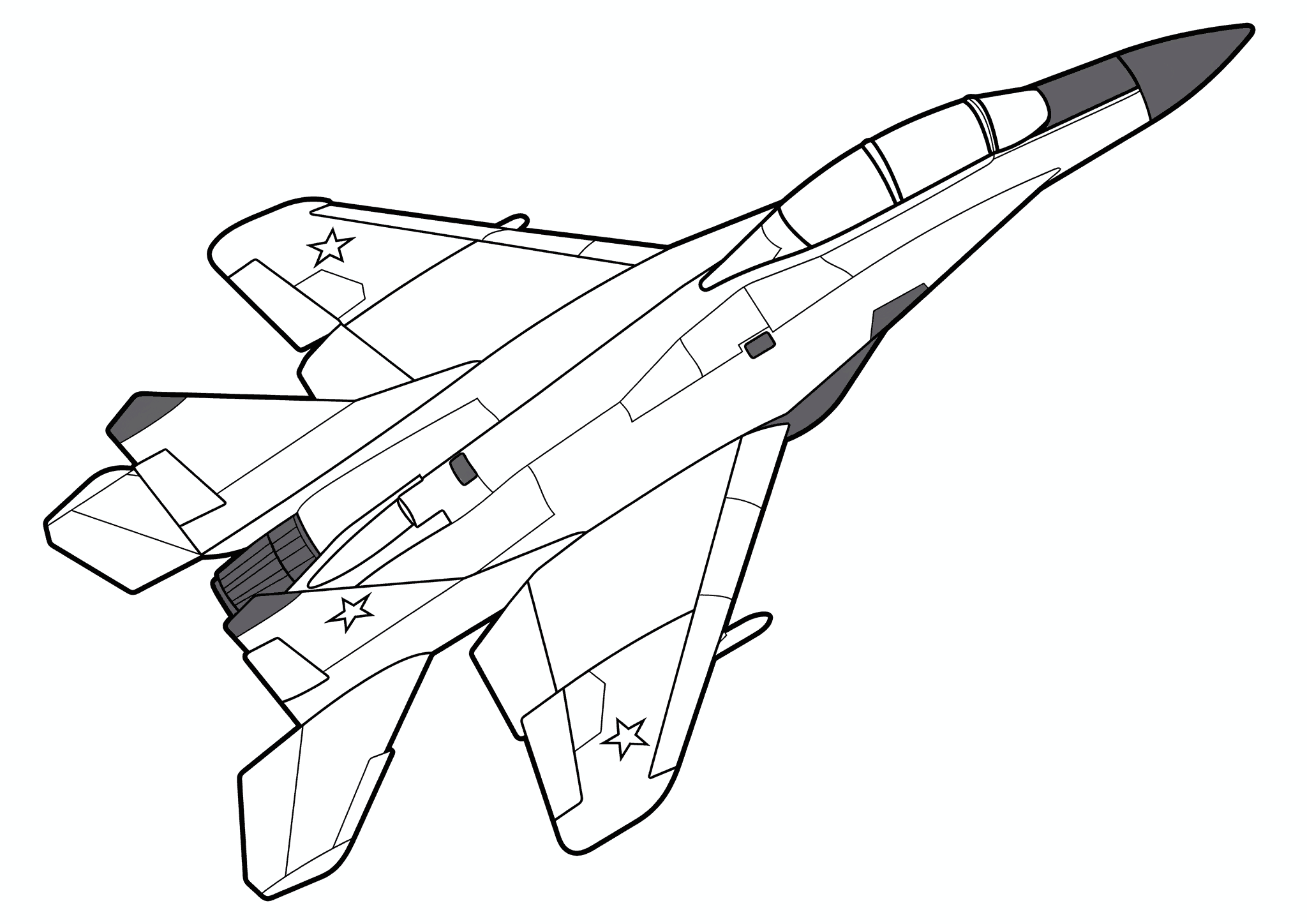 Airplane MiG-35D (Russia)