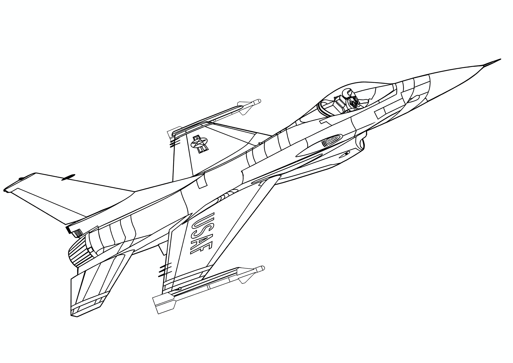 Airplane F-16 Fighting Falcon (USA)