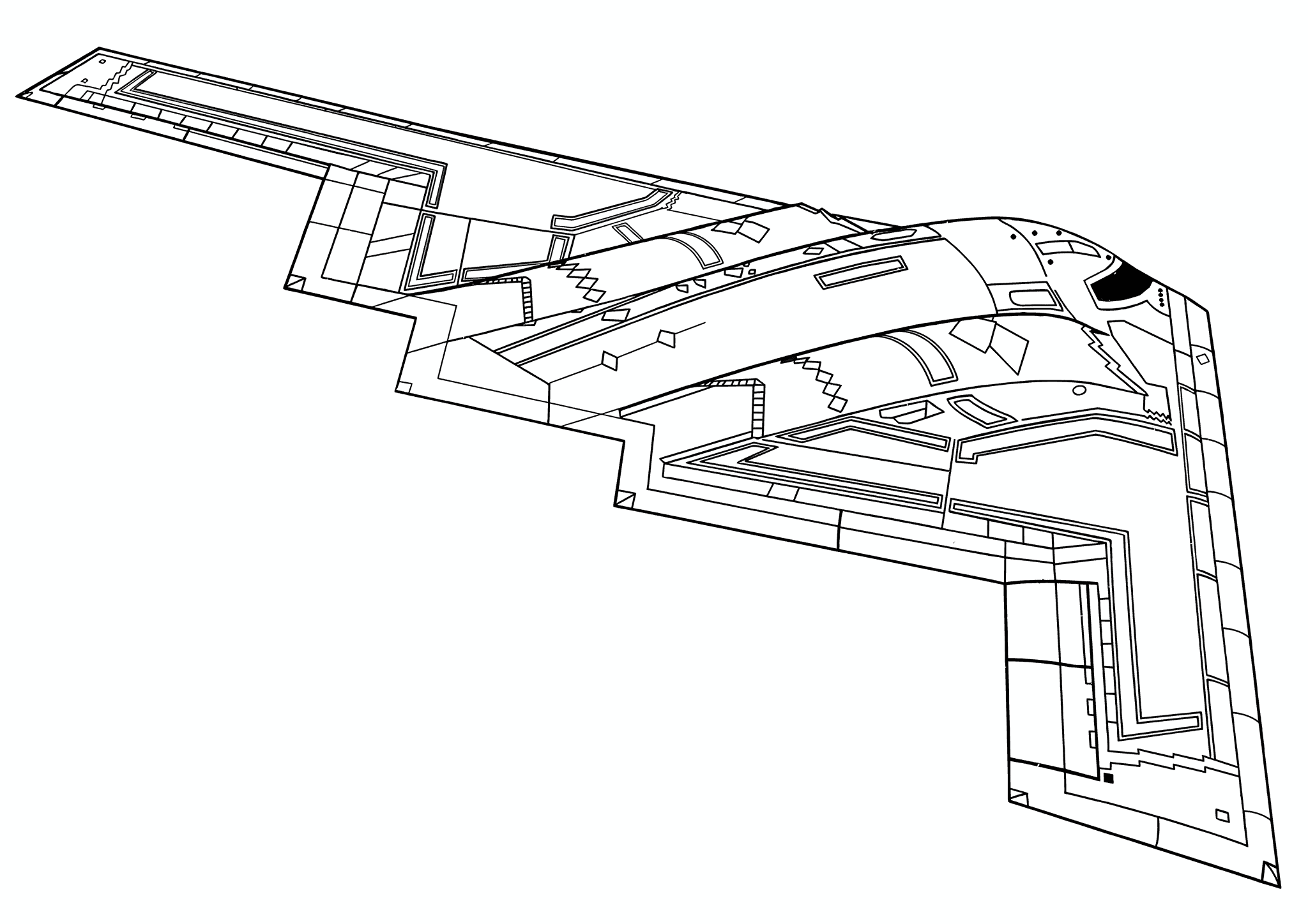 Airplane Northrop B-2 Spirit Bomber