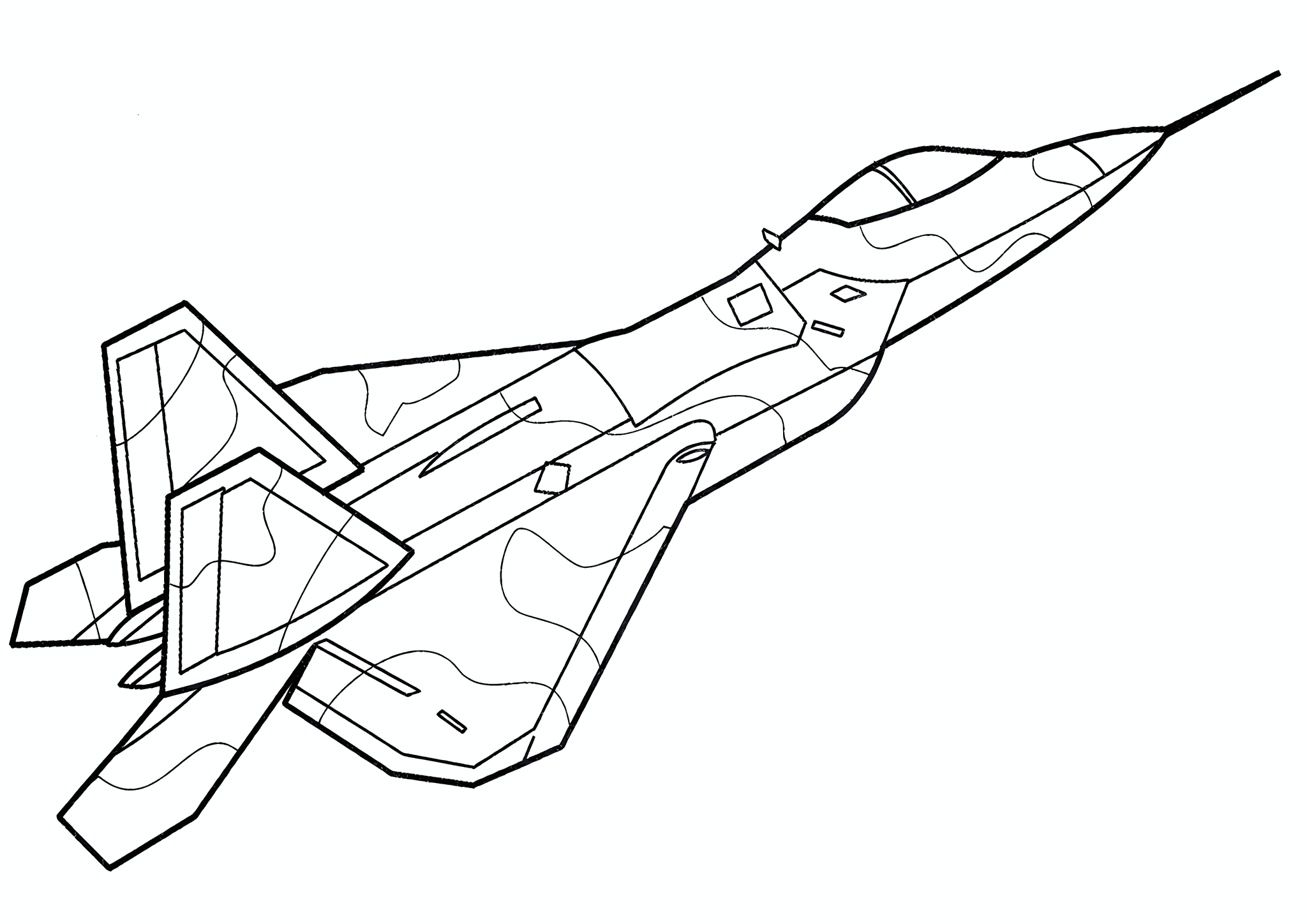 Airplane F-22 Raptor (USA)