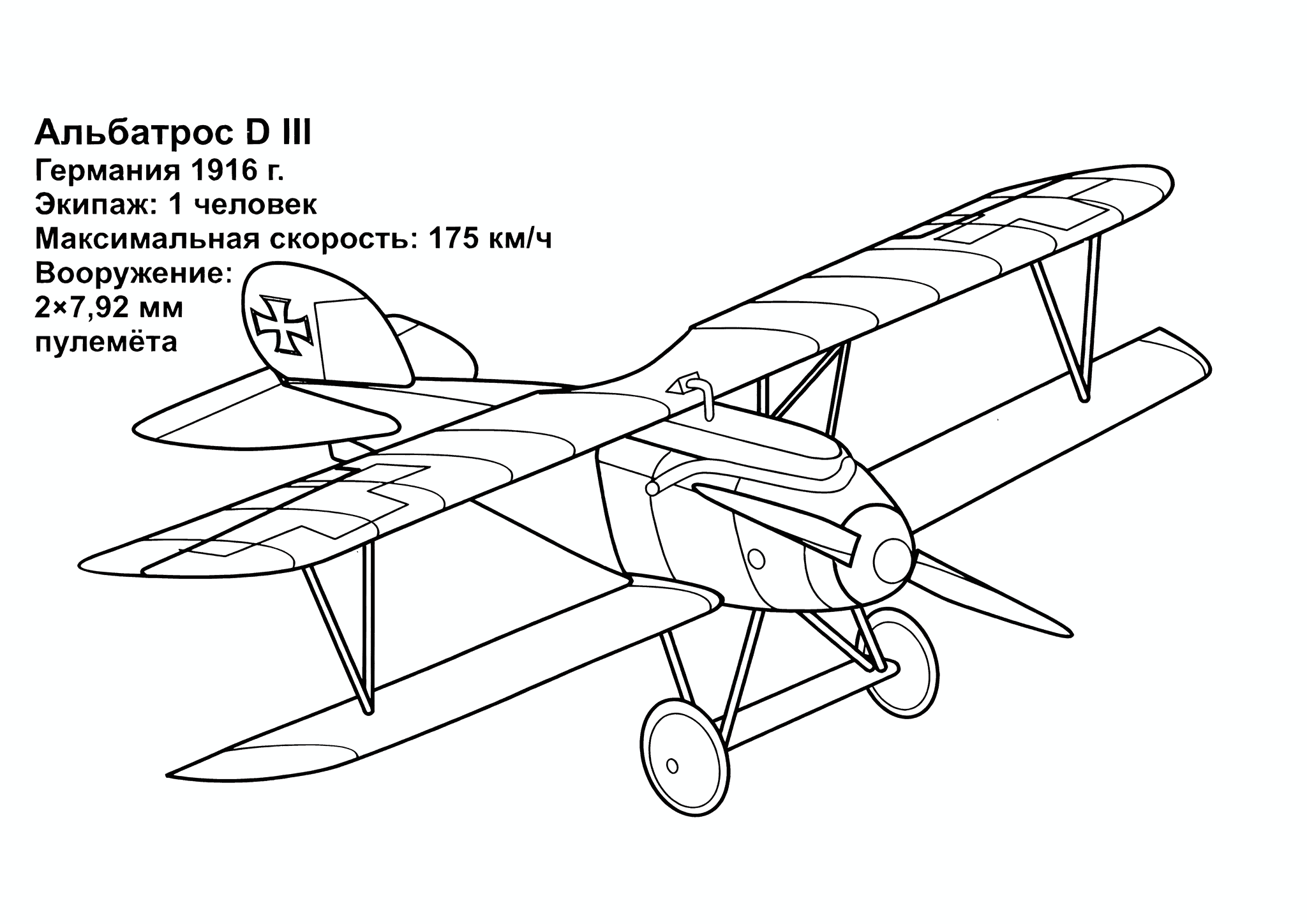 Airplane Albatross D III (Germany)