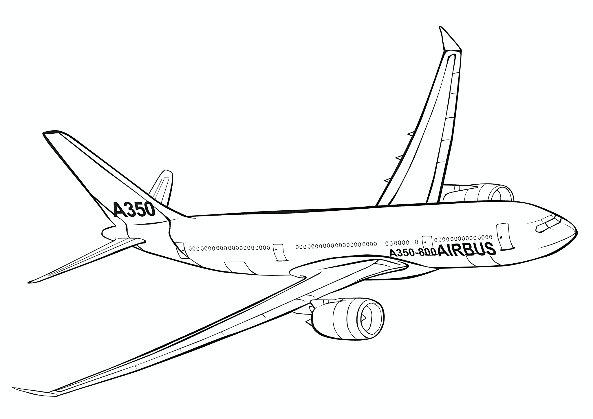 Airplane Airbus A350-800 (France)