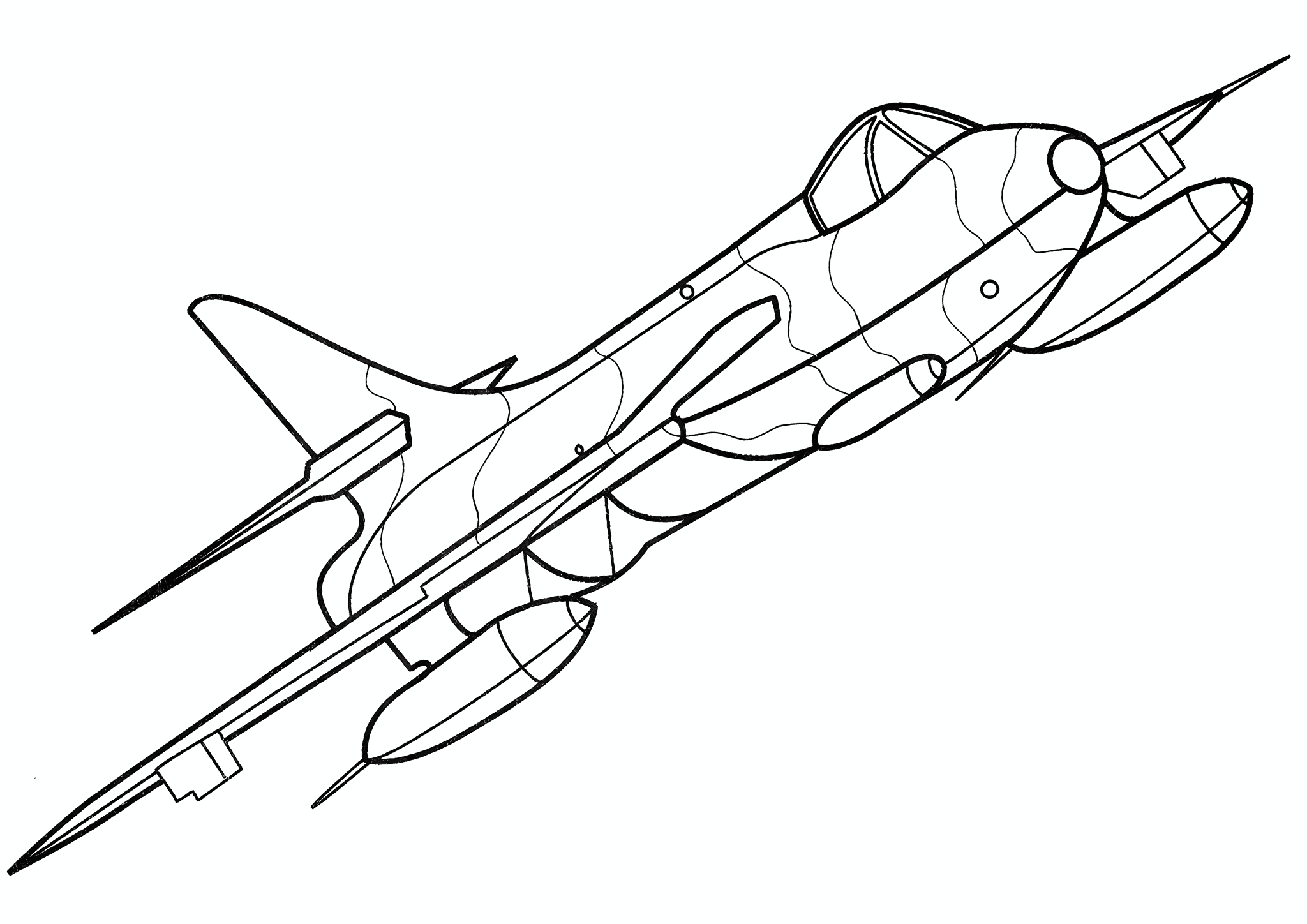Airplane Hawker Hunter (UK)